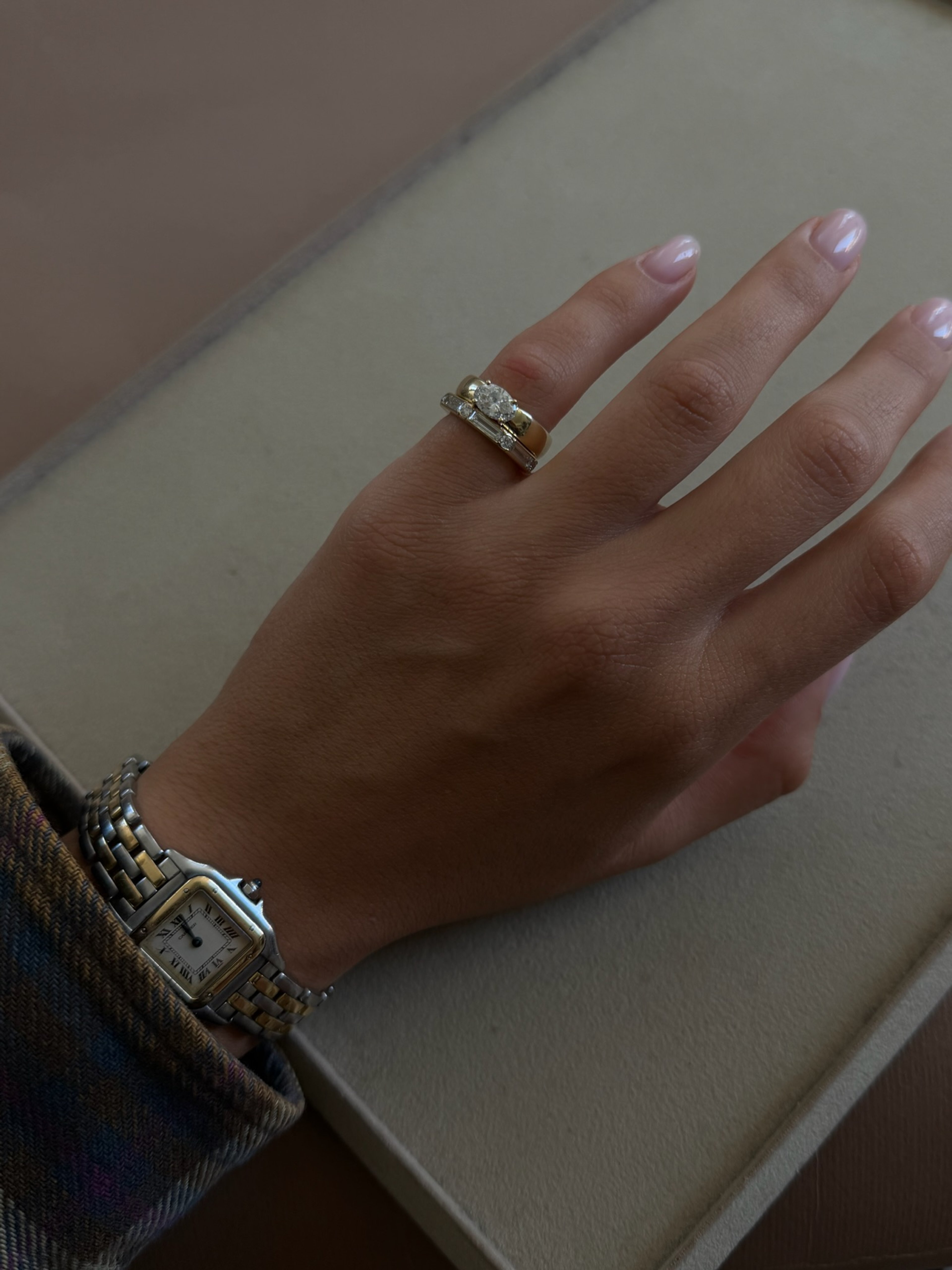 Baguette & Round  Full Eternity Ring
