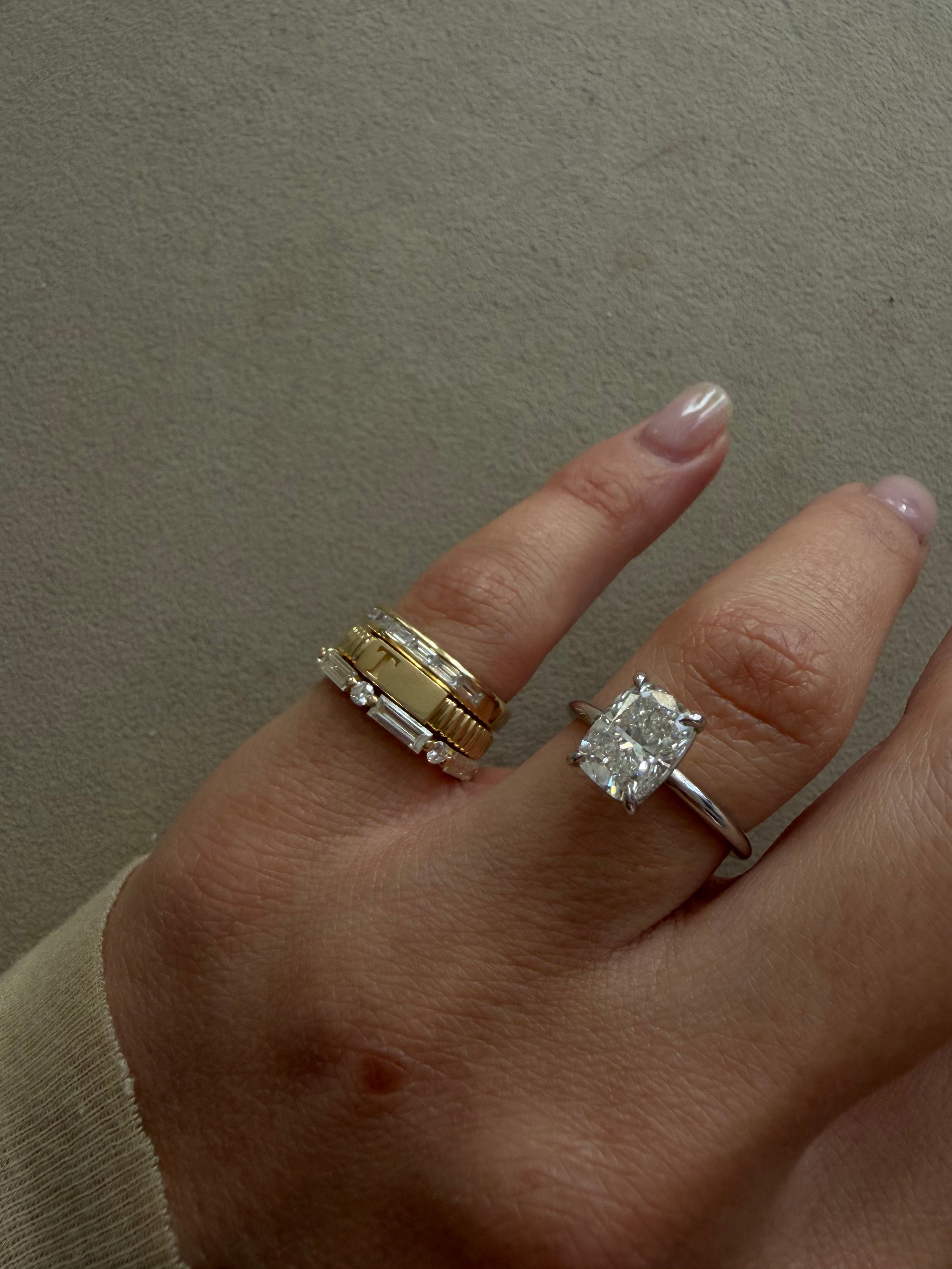 Prong Cushion Ring
