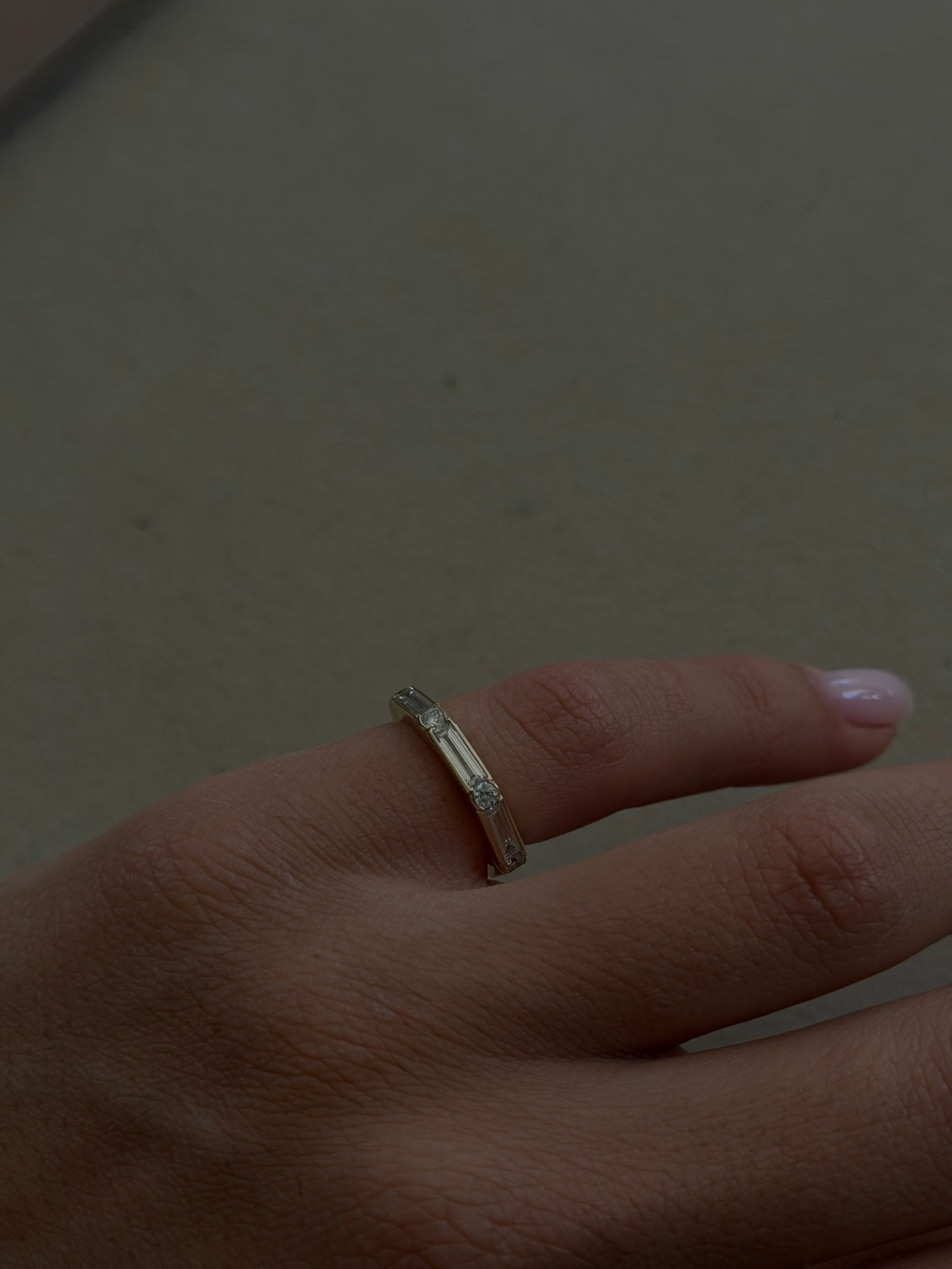 Baguette & Round  Full Eternity Ring