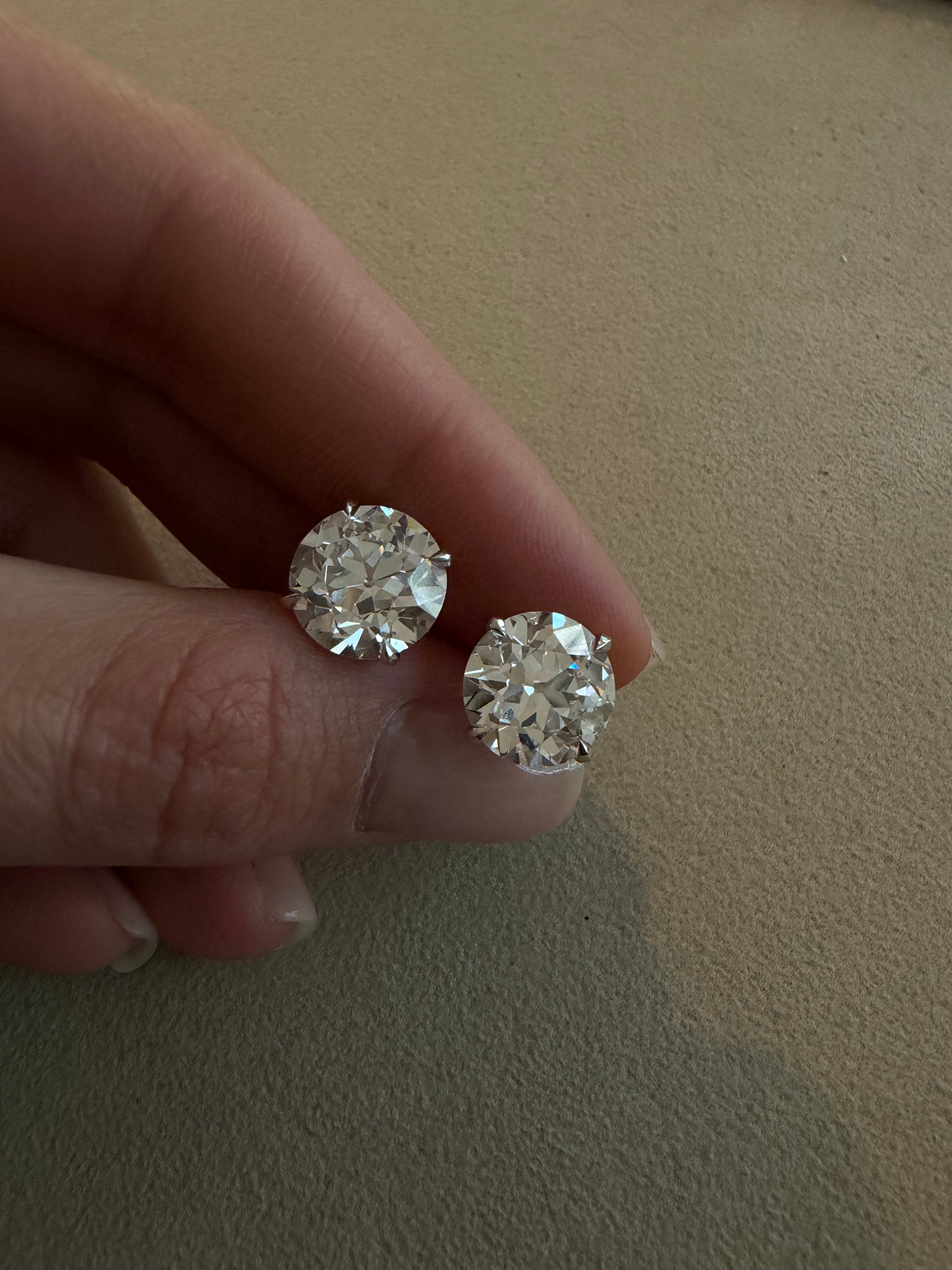 Old Cut Round Earrings