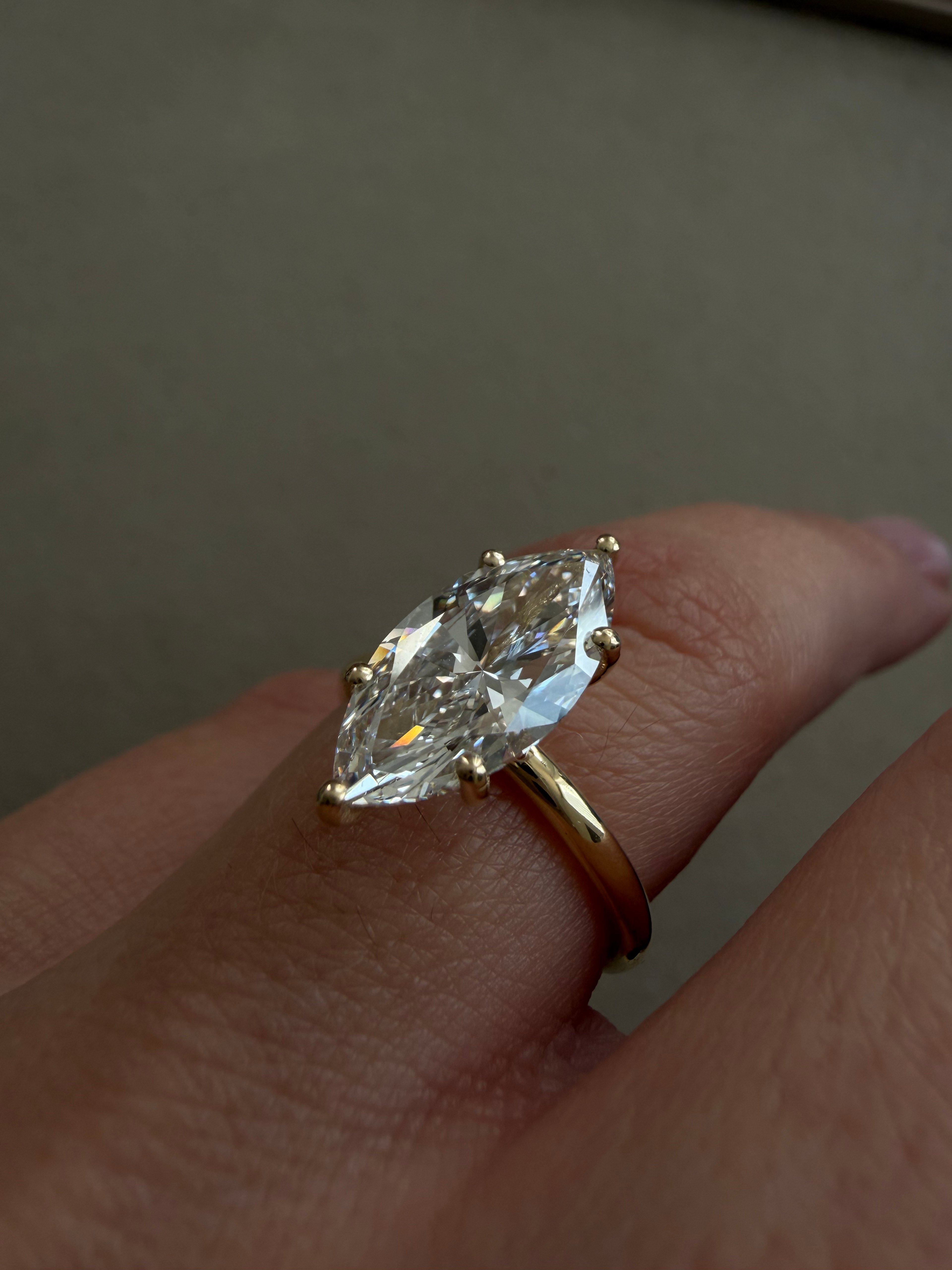 Marquise Solitaire Ring