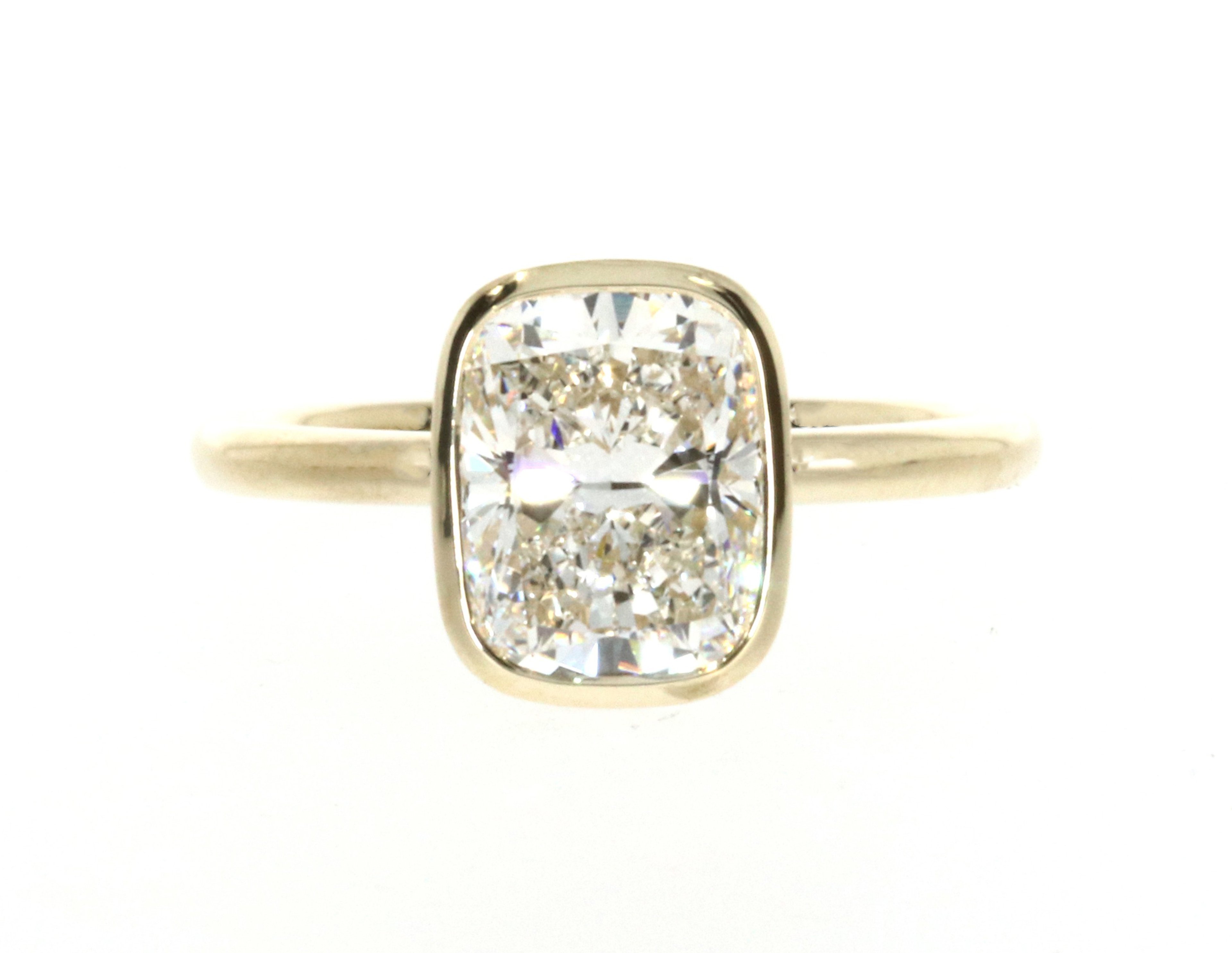 Cushion Bezel Ring