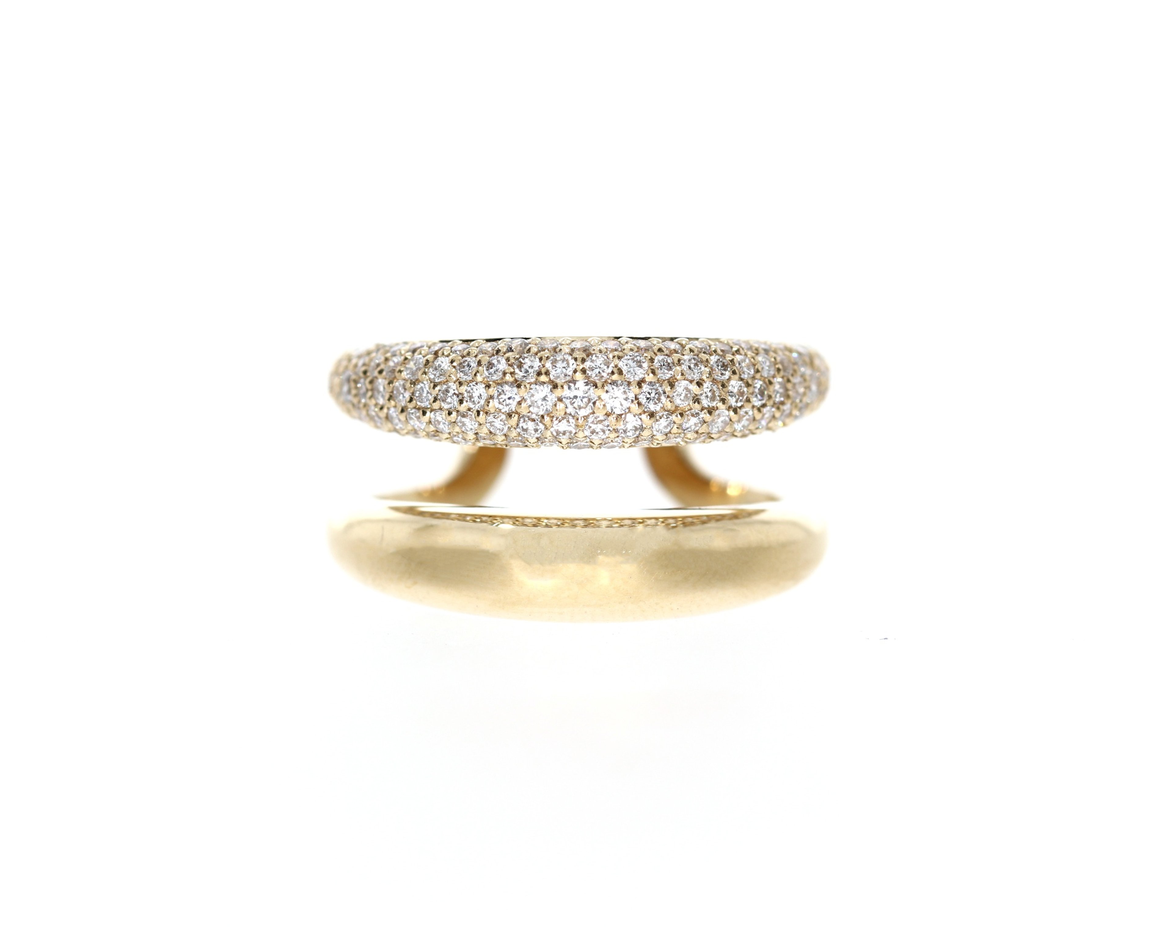 Open Double Pavé Ring