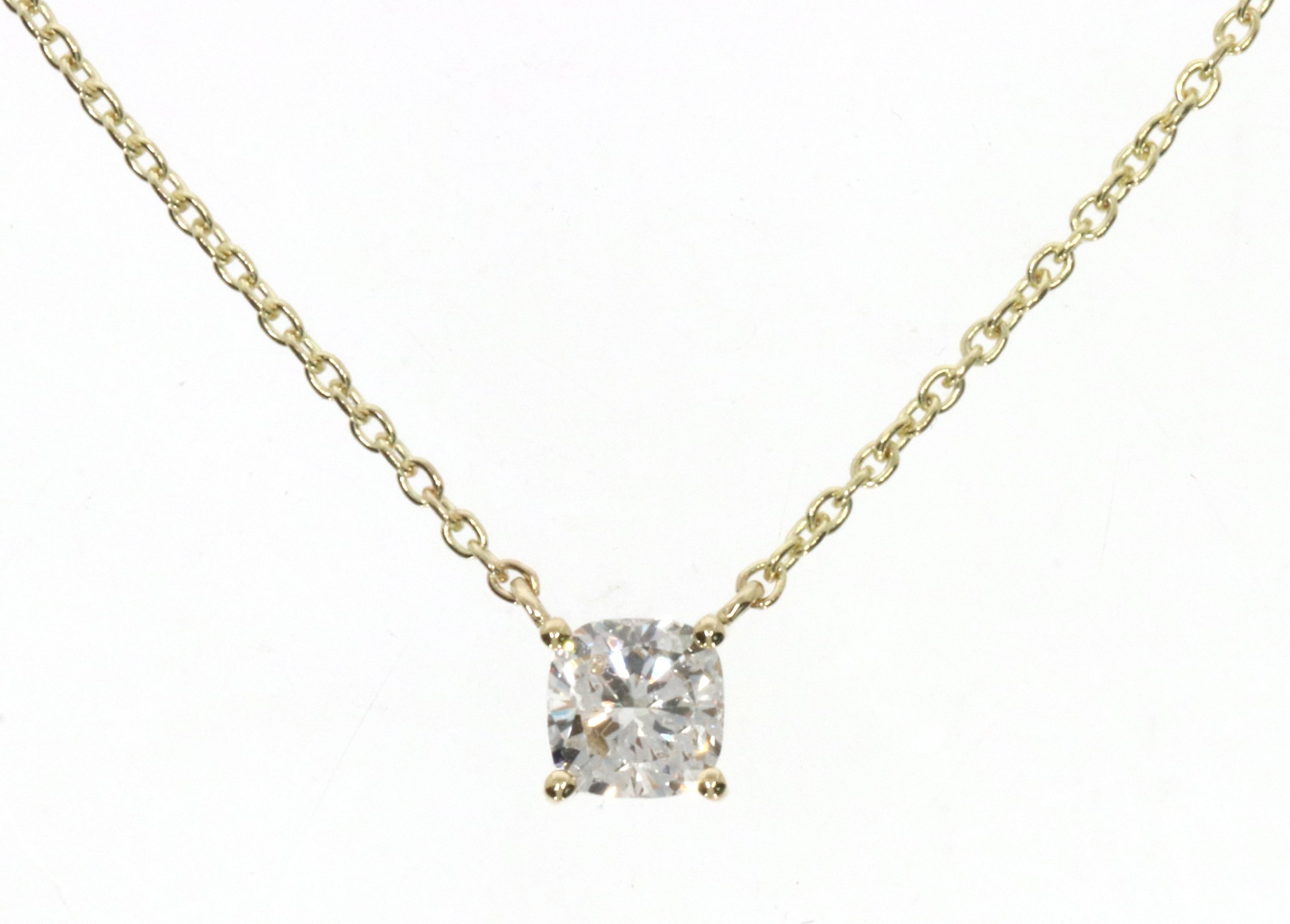 Cushion Diamond Necklace