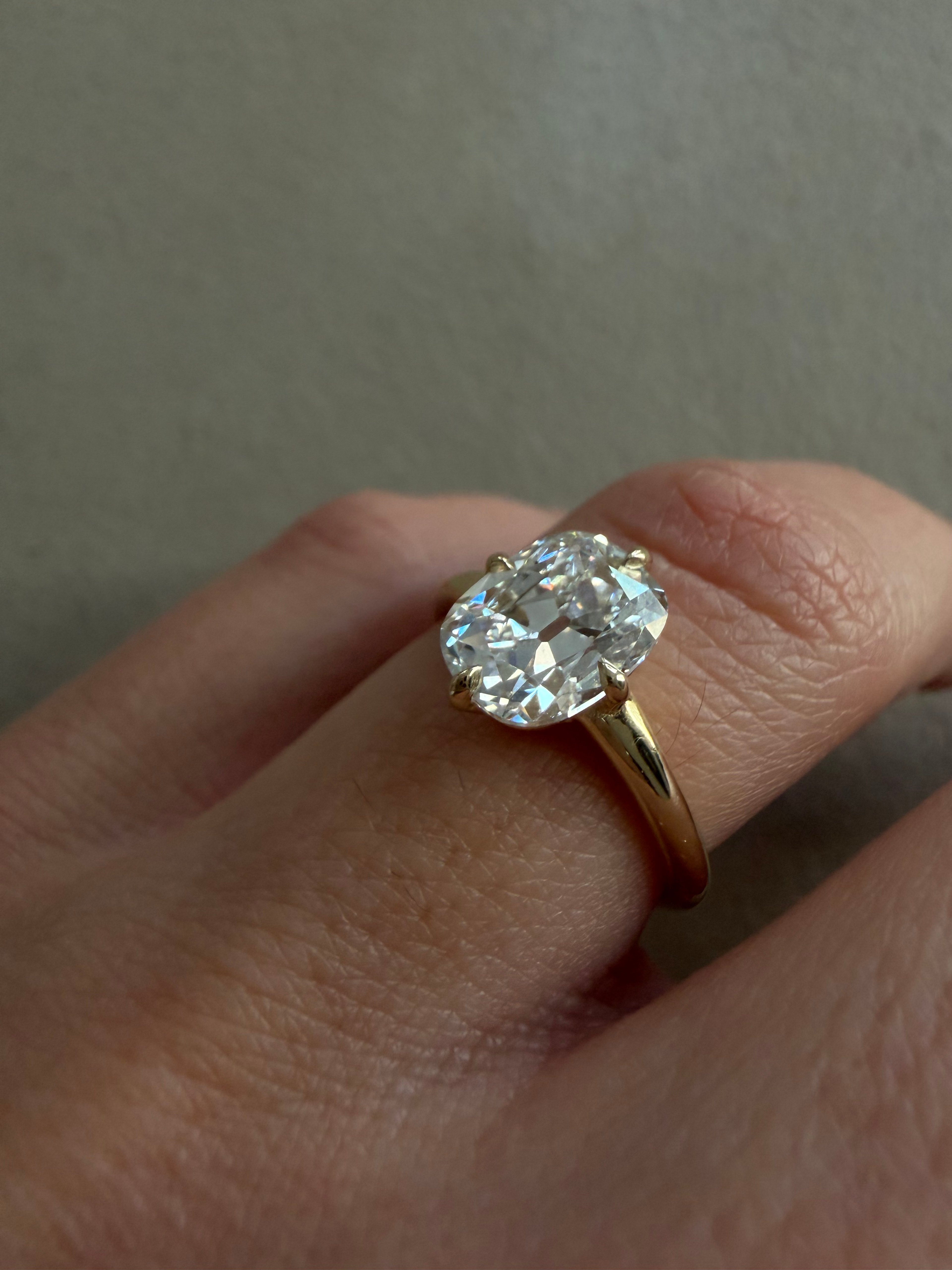 Old Cut Solitaire Ring