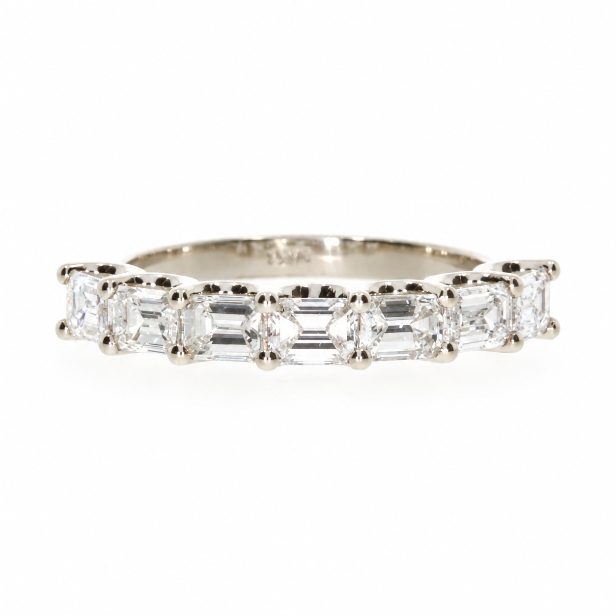 East West Emerald Band Ring