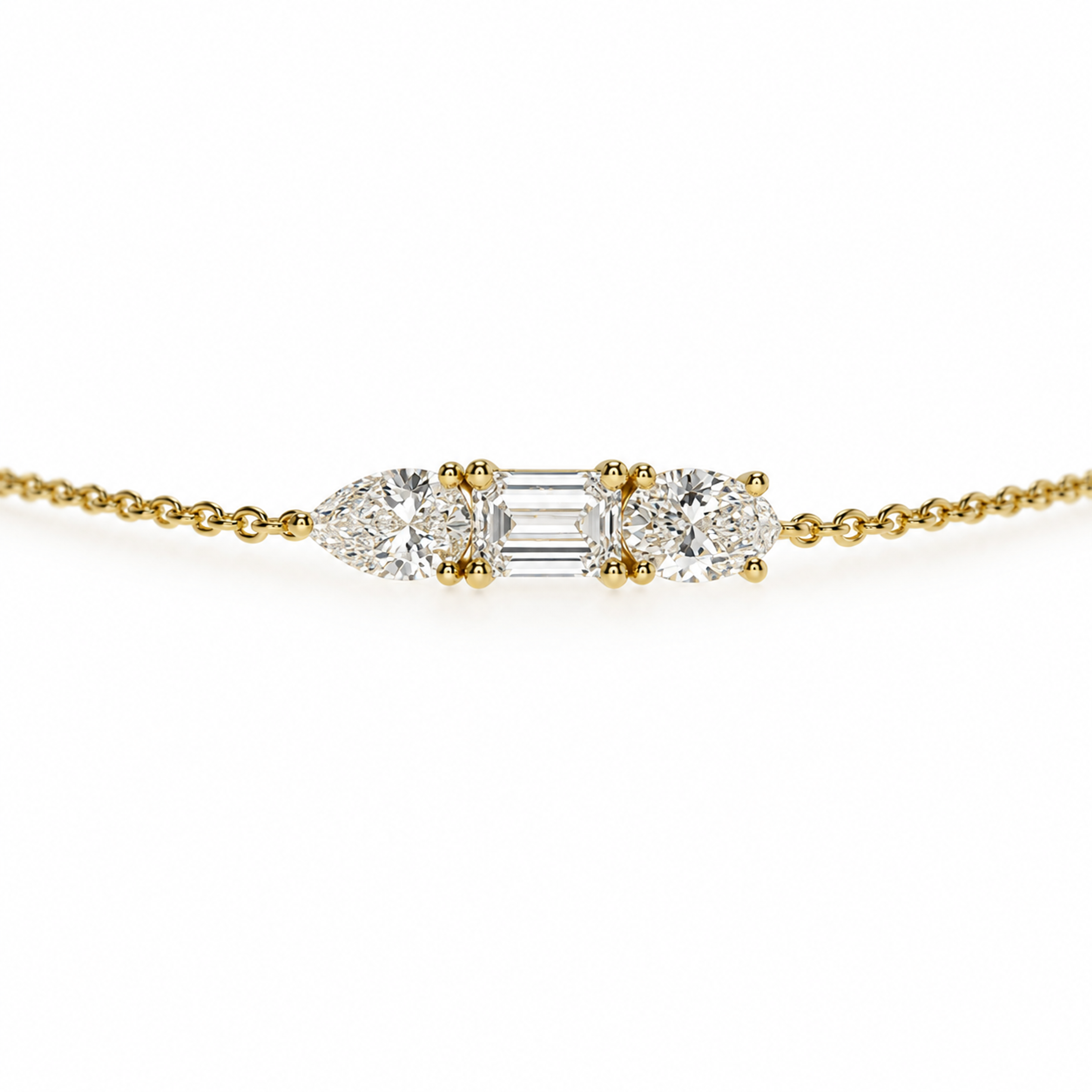 Three-Stone Diamond Bracelet