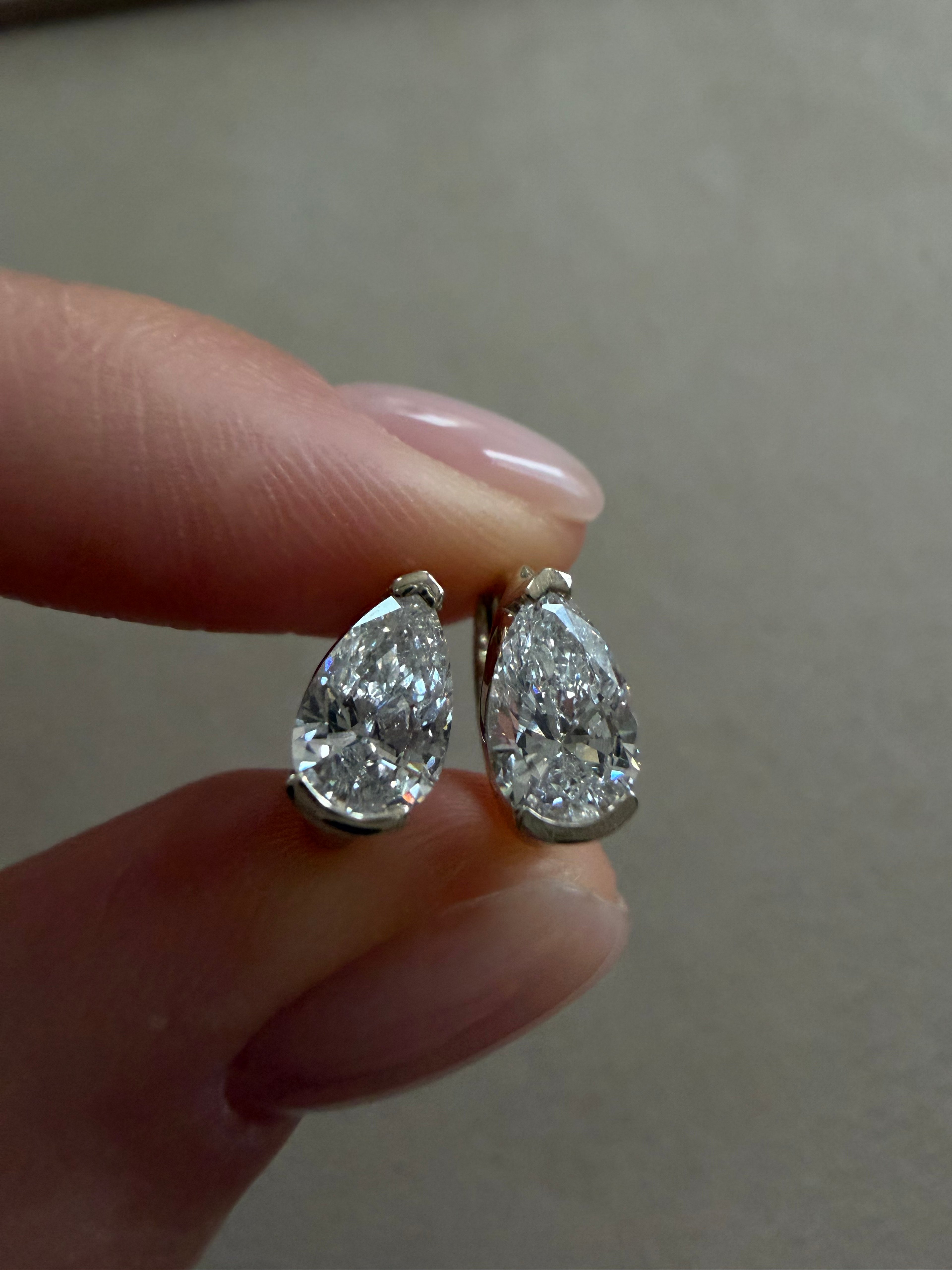 Huggie Pear Earrings