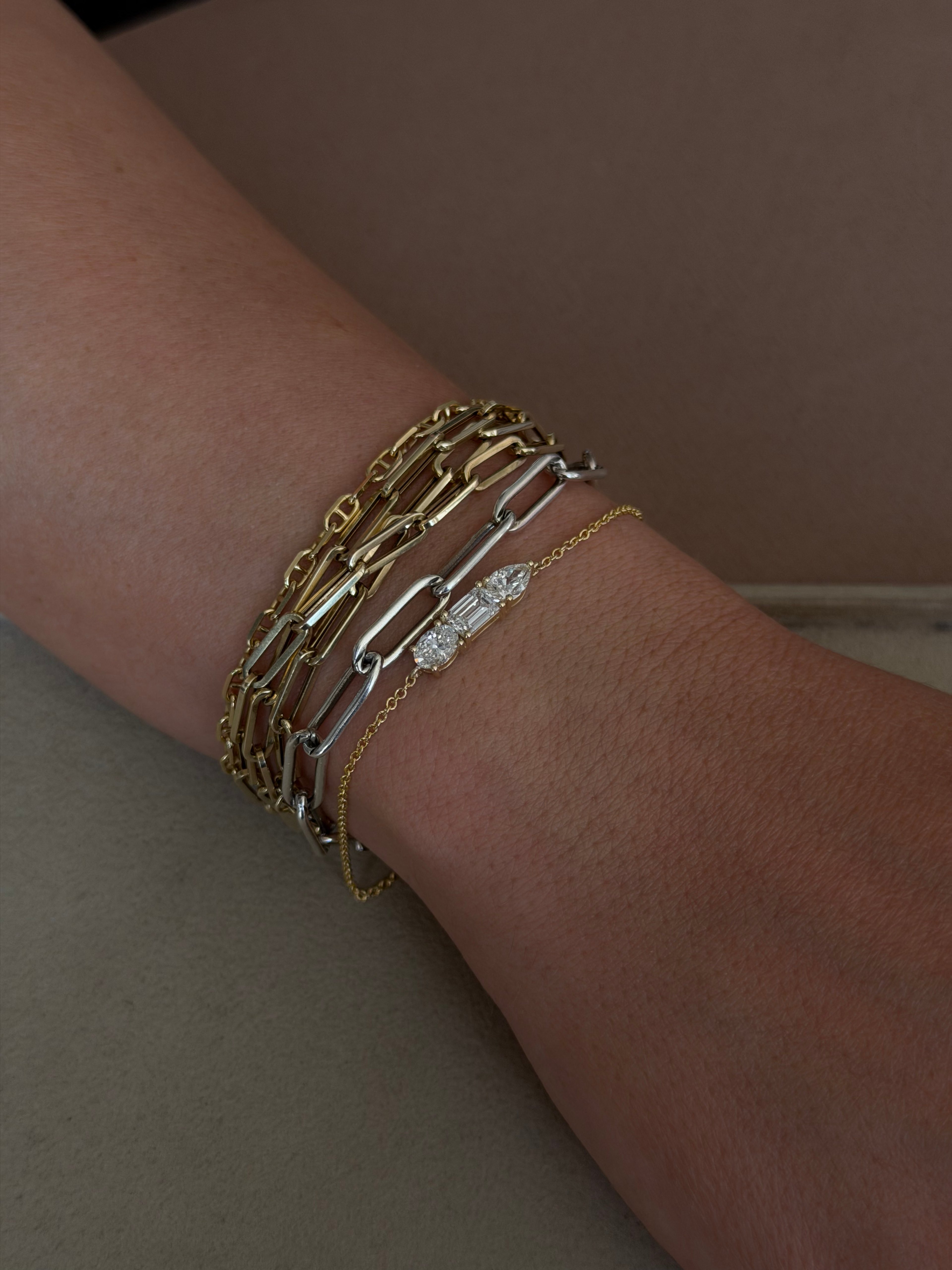Three-Stone Diamond Bracelet