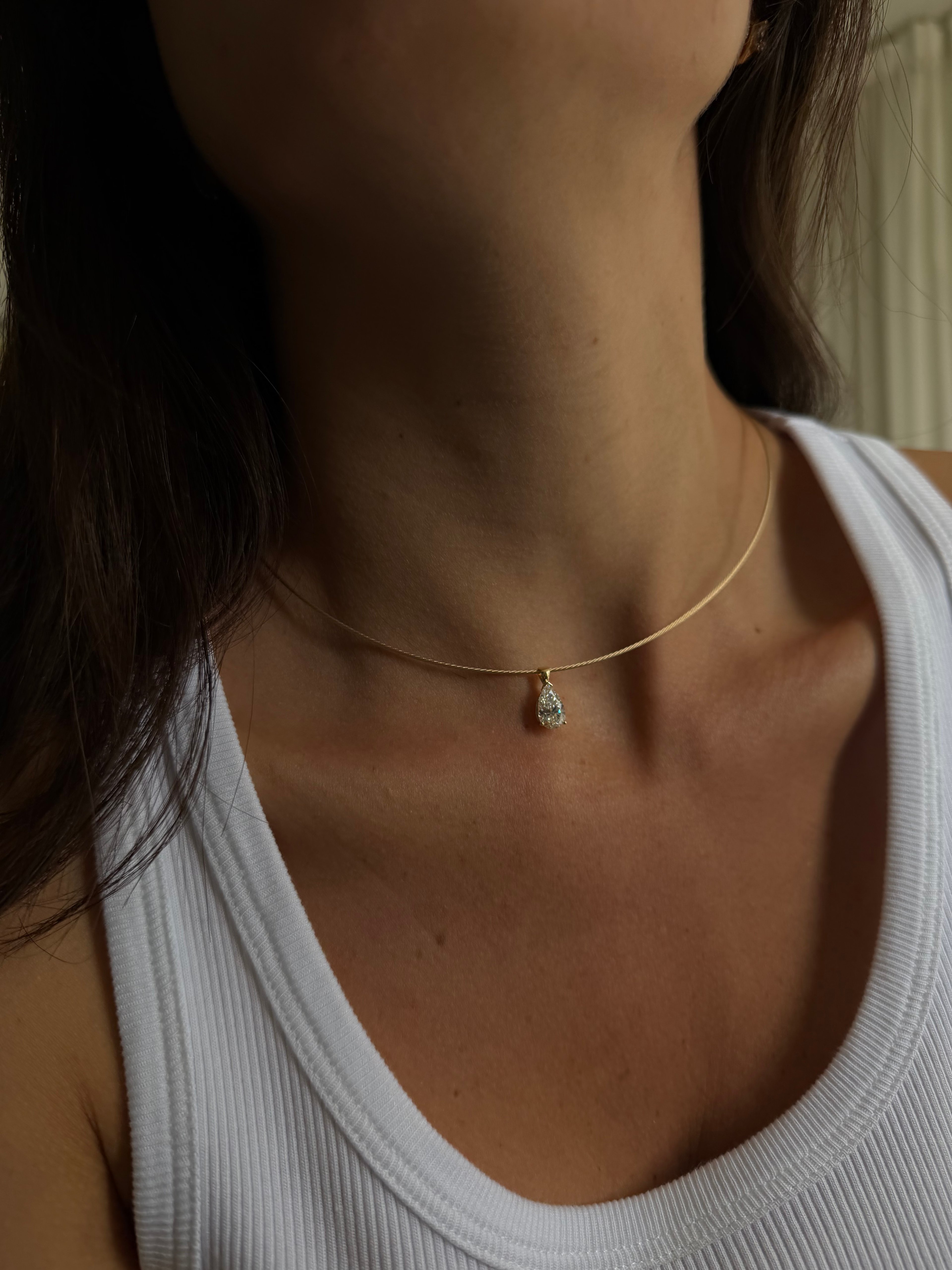 Pear Collar Necklace