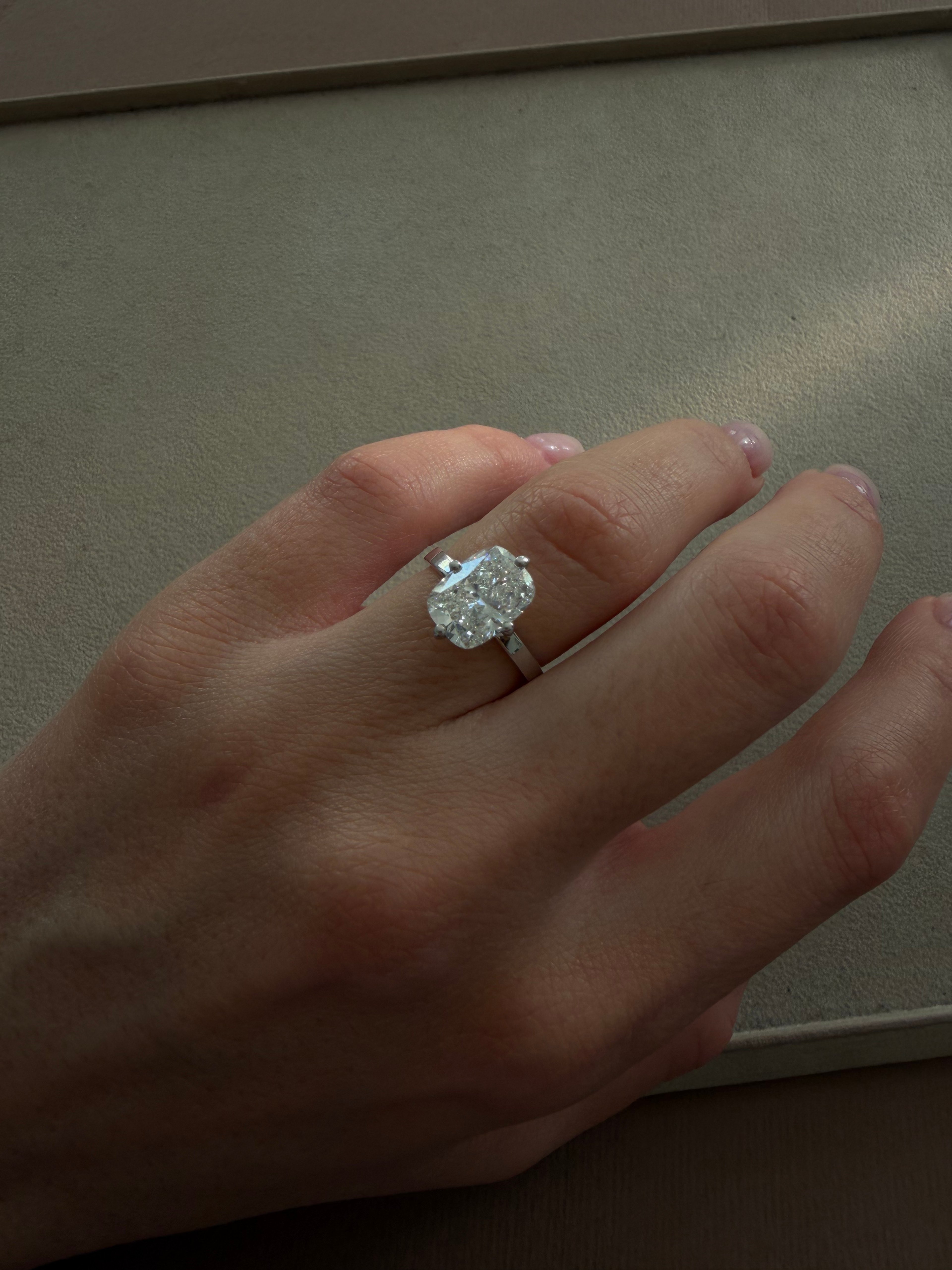 Cushion Prong Plus Ring