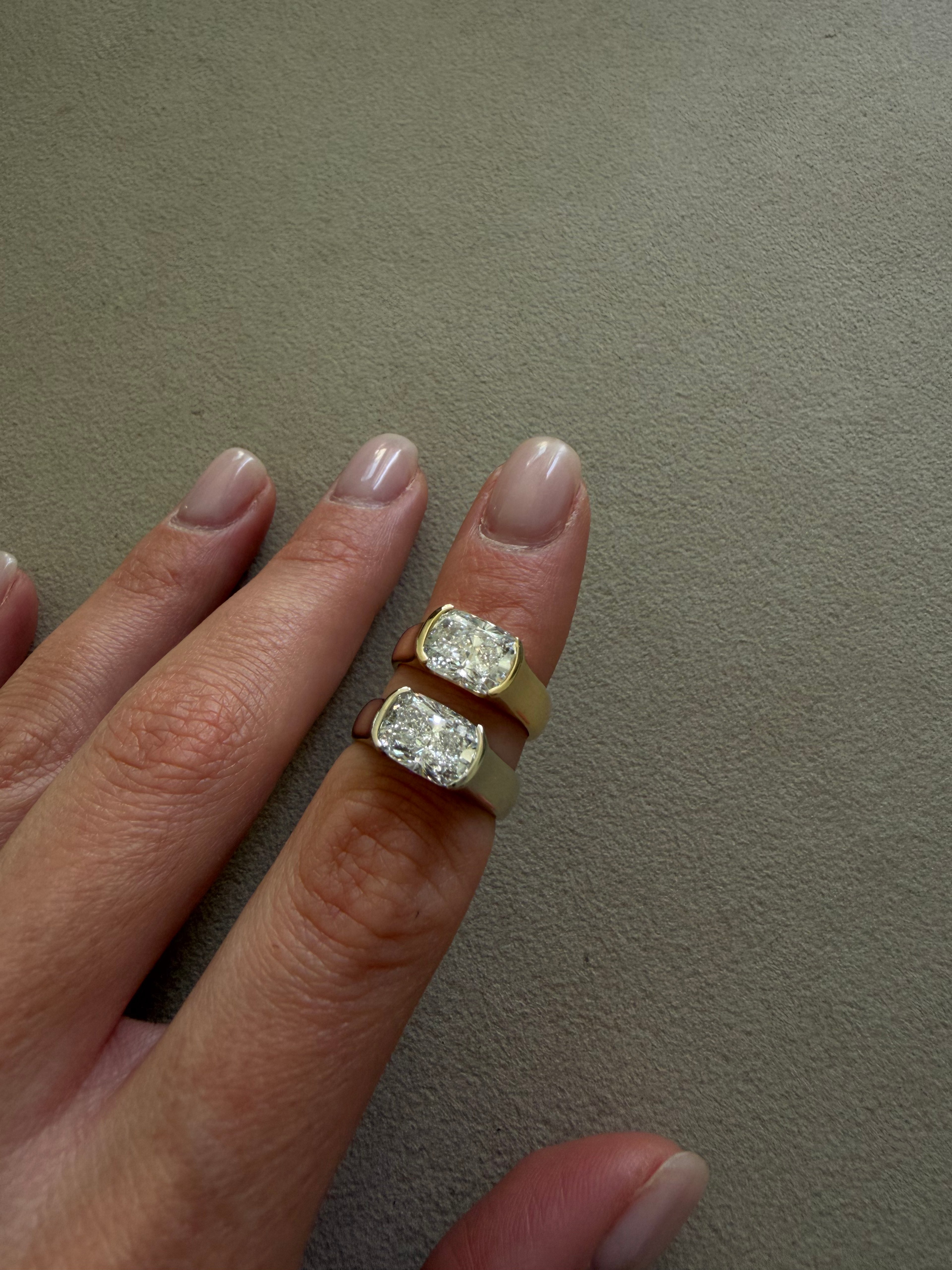 Wide Band Cushion Ring