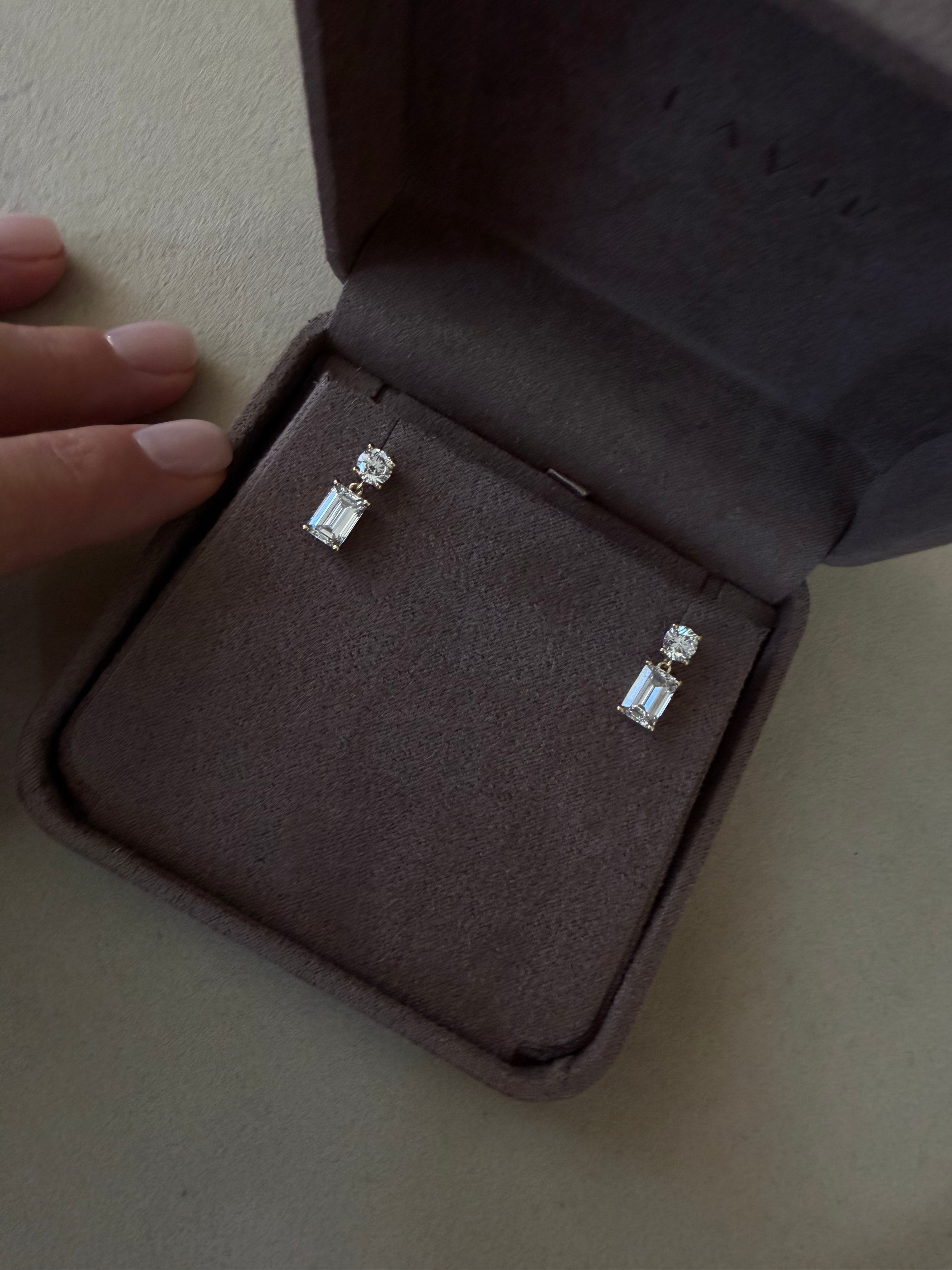 Emerald Drop Earrings