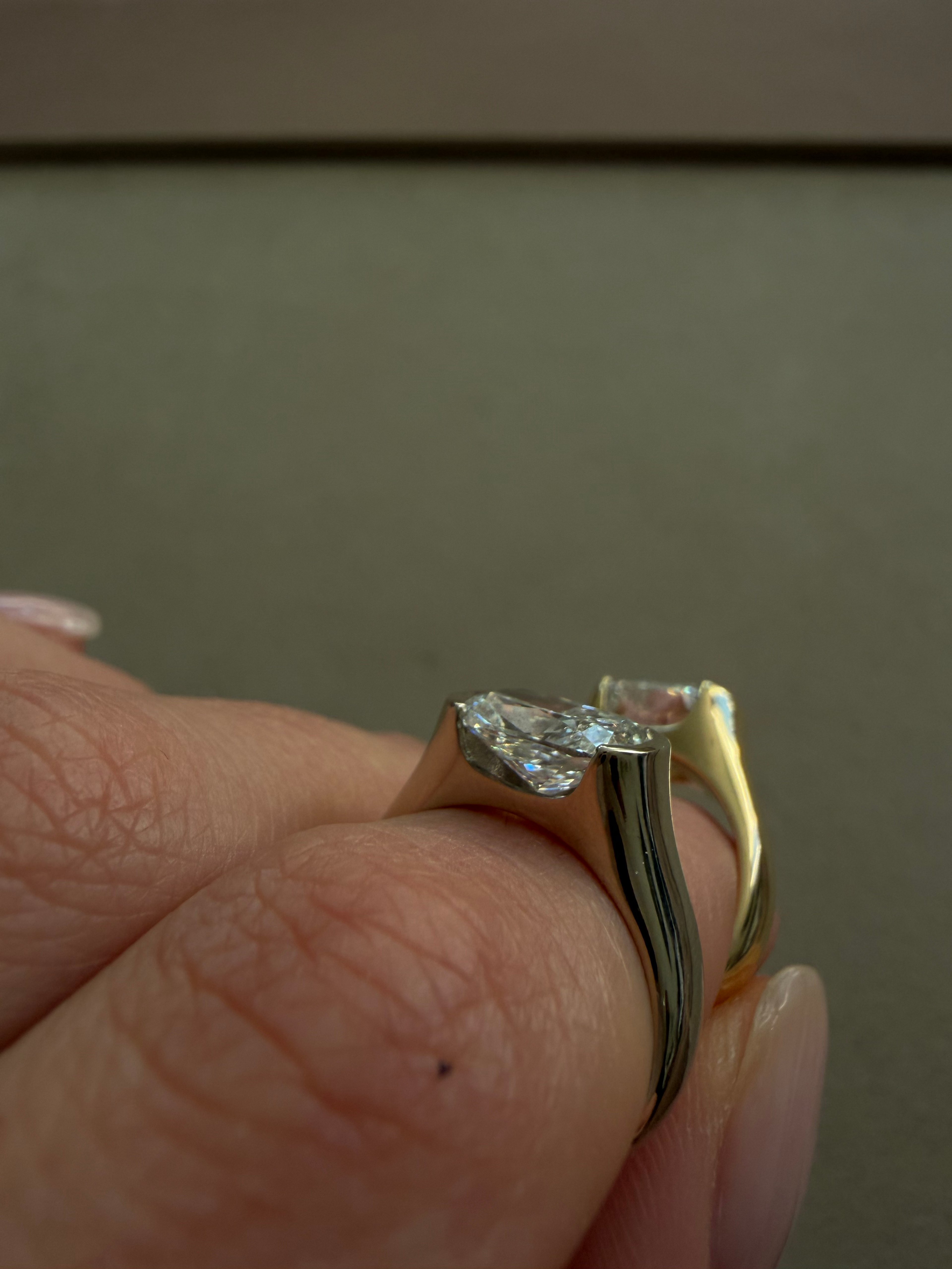 Wide Band Cushion Ring