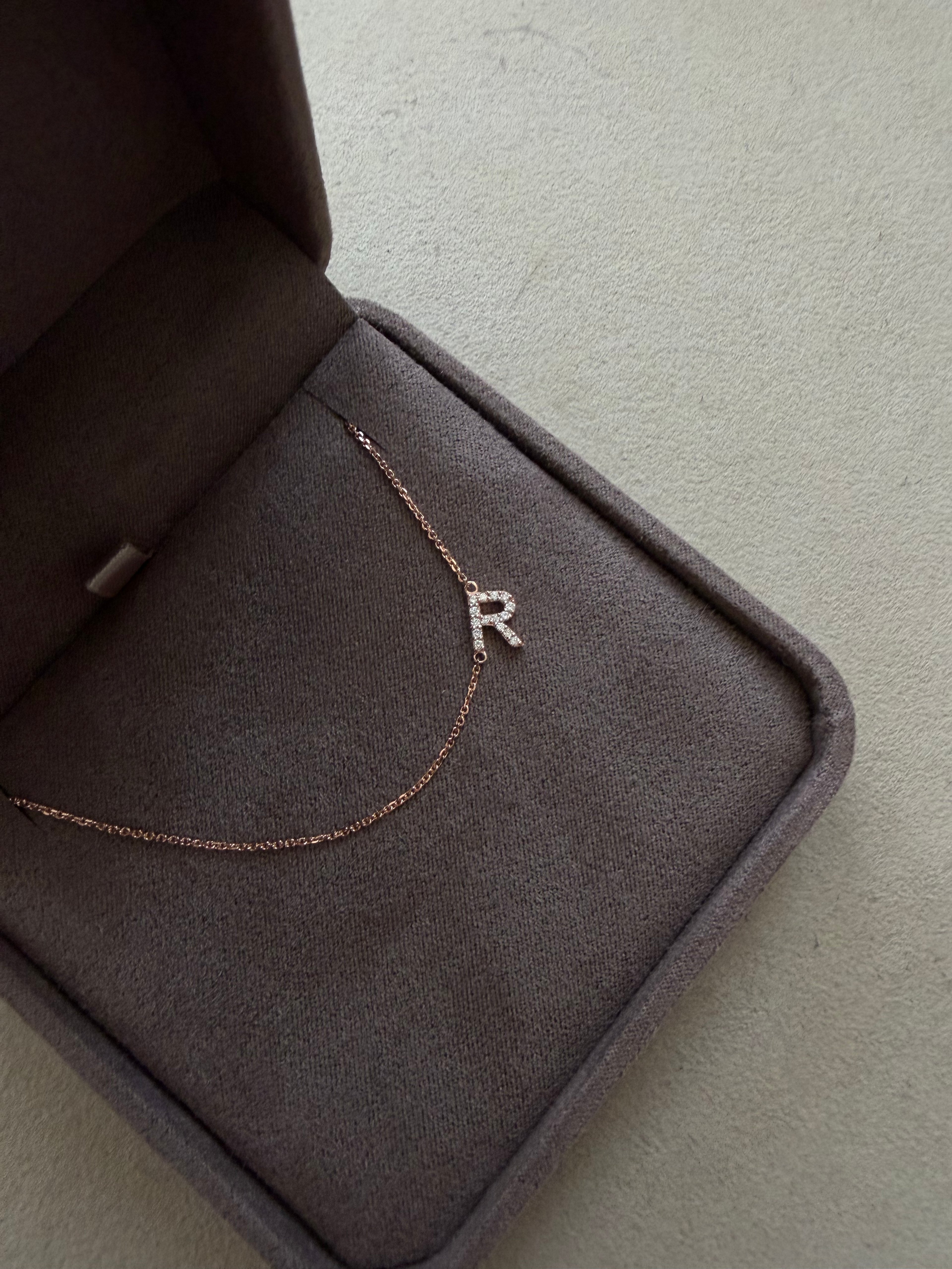 Side Letter Necklace