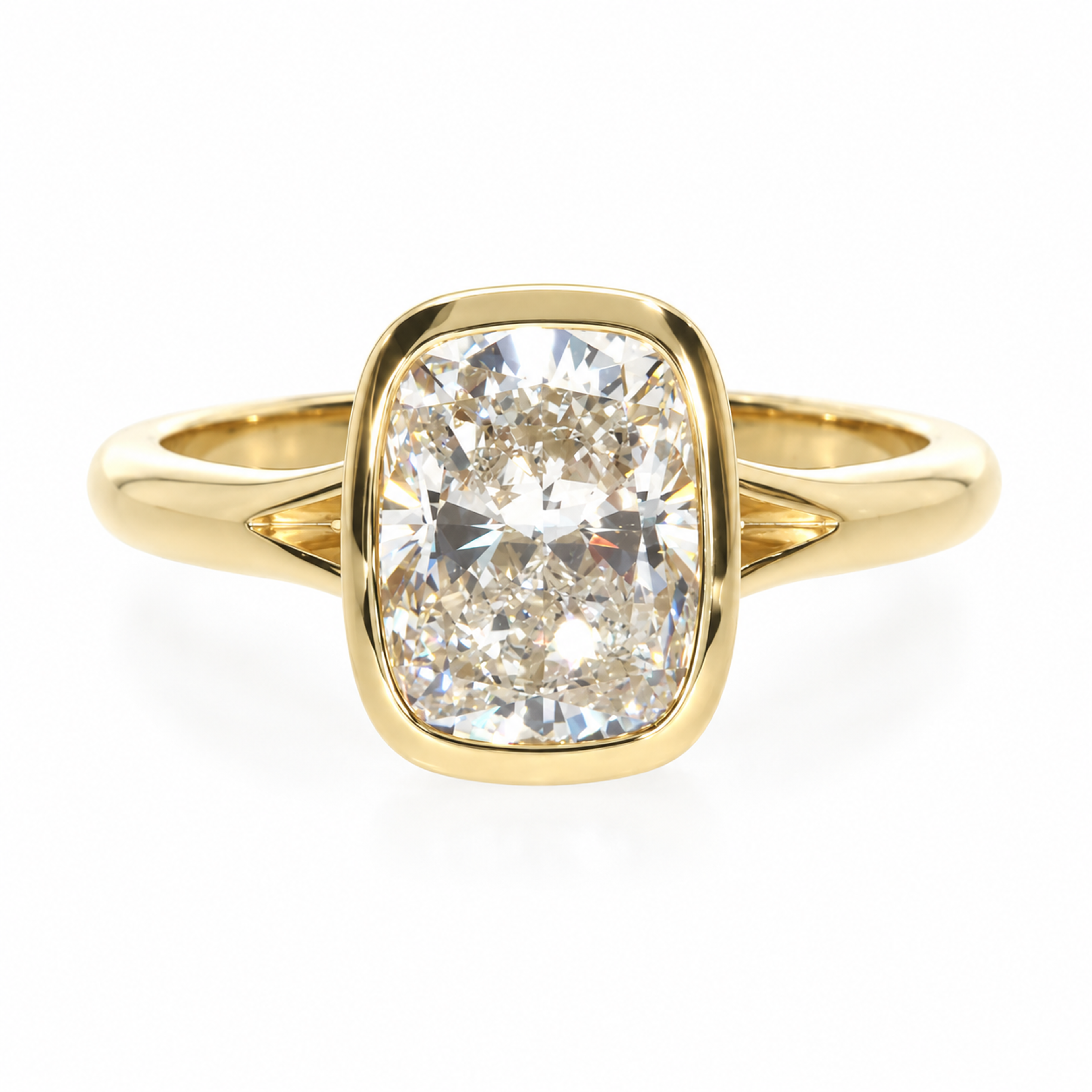 Vintage Cushion Bezel Ring