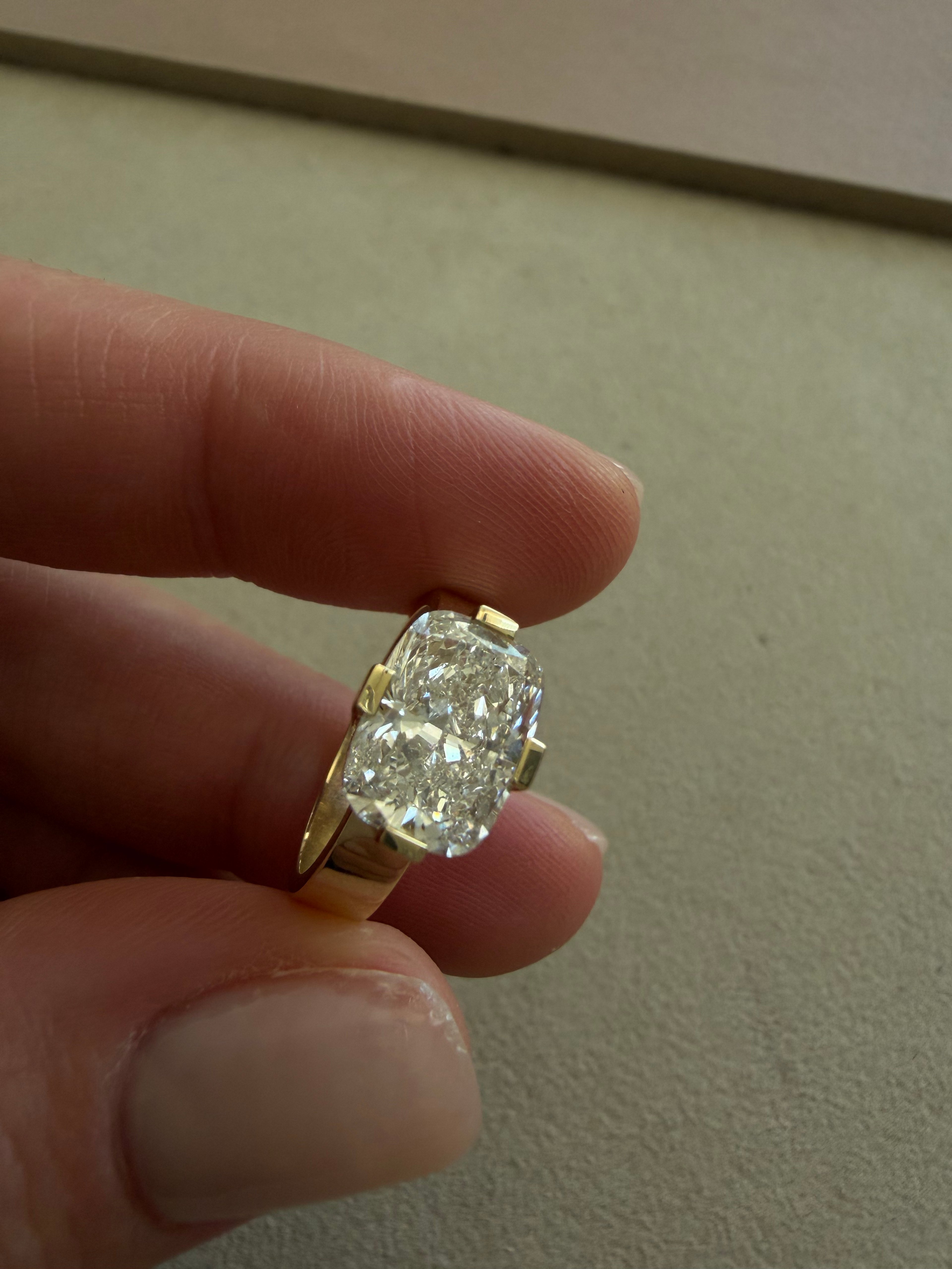 Gallery Cushion Ring