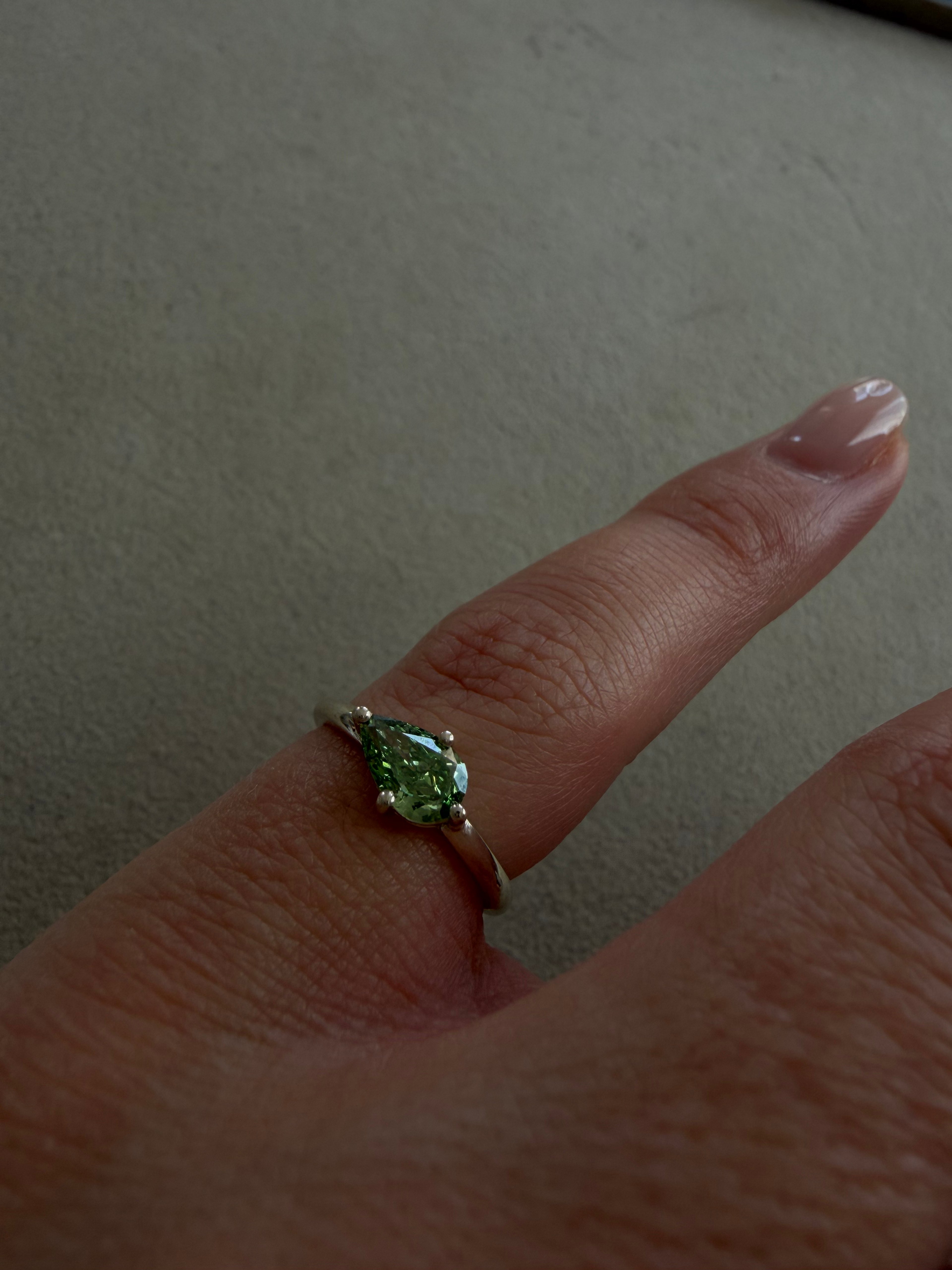 Green Pear East-West Ring