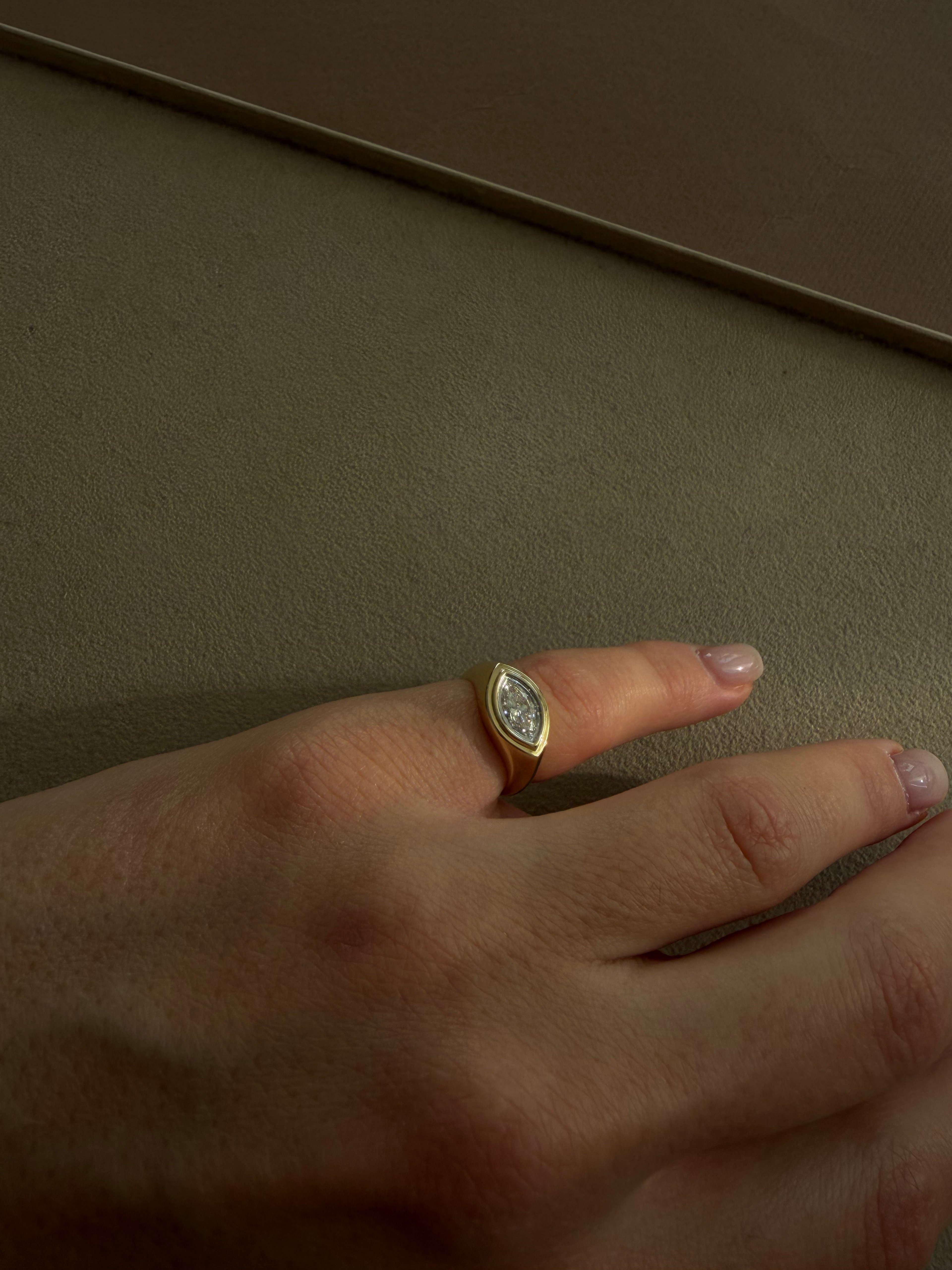 Marquise Contour Ring