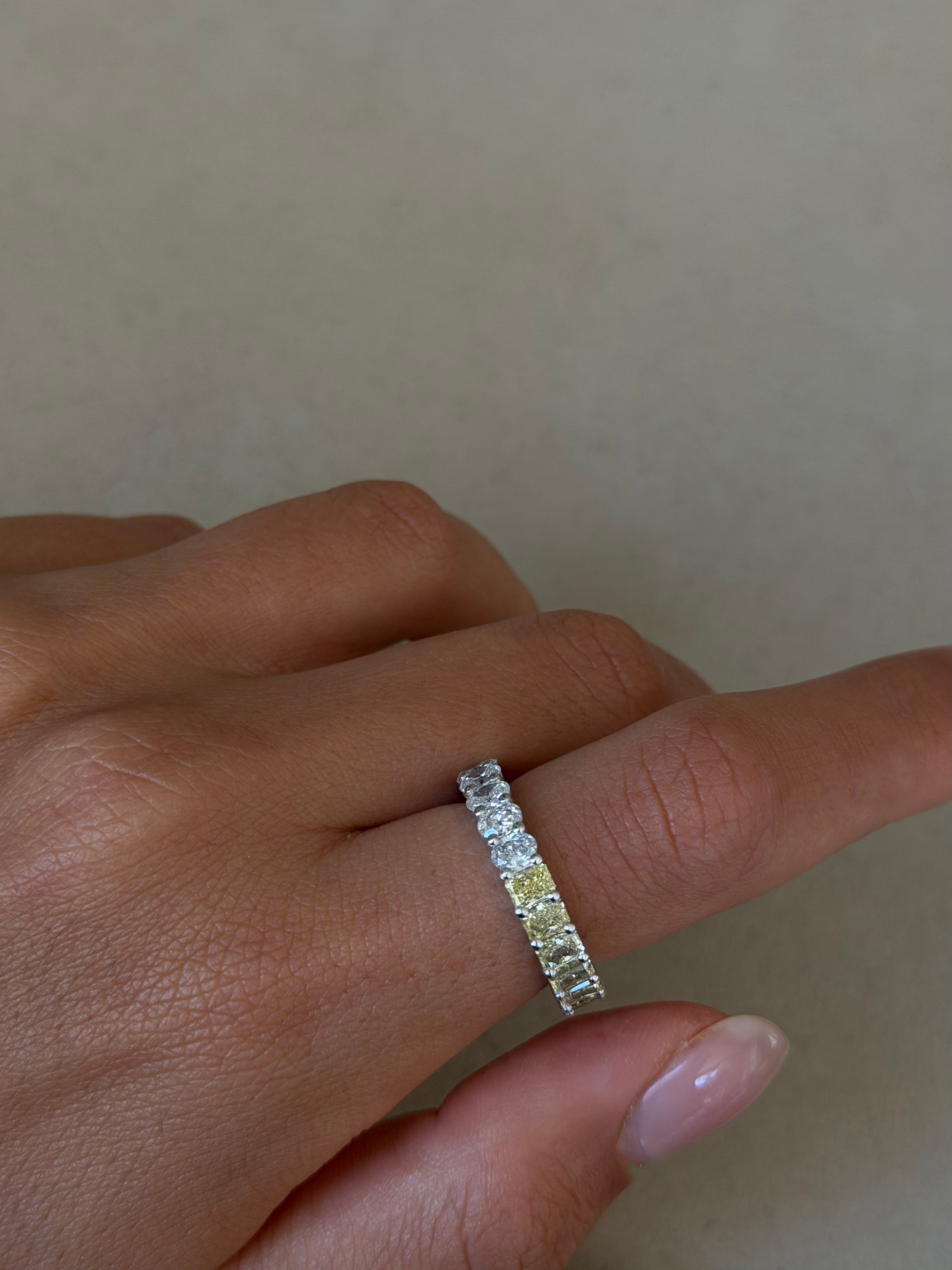 Half & Half Eternity Ring