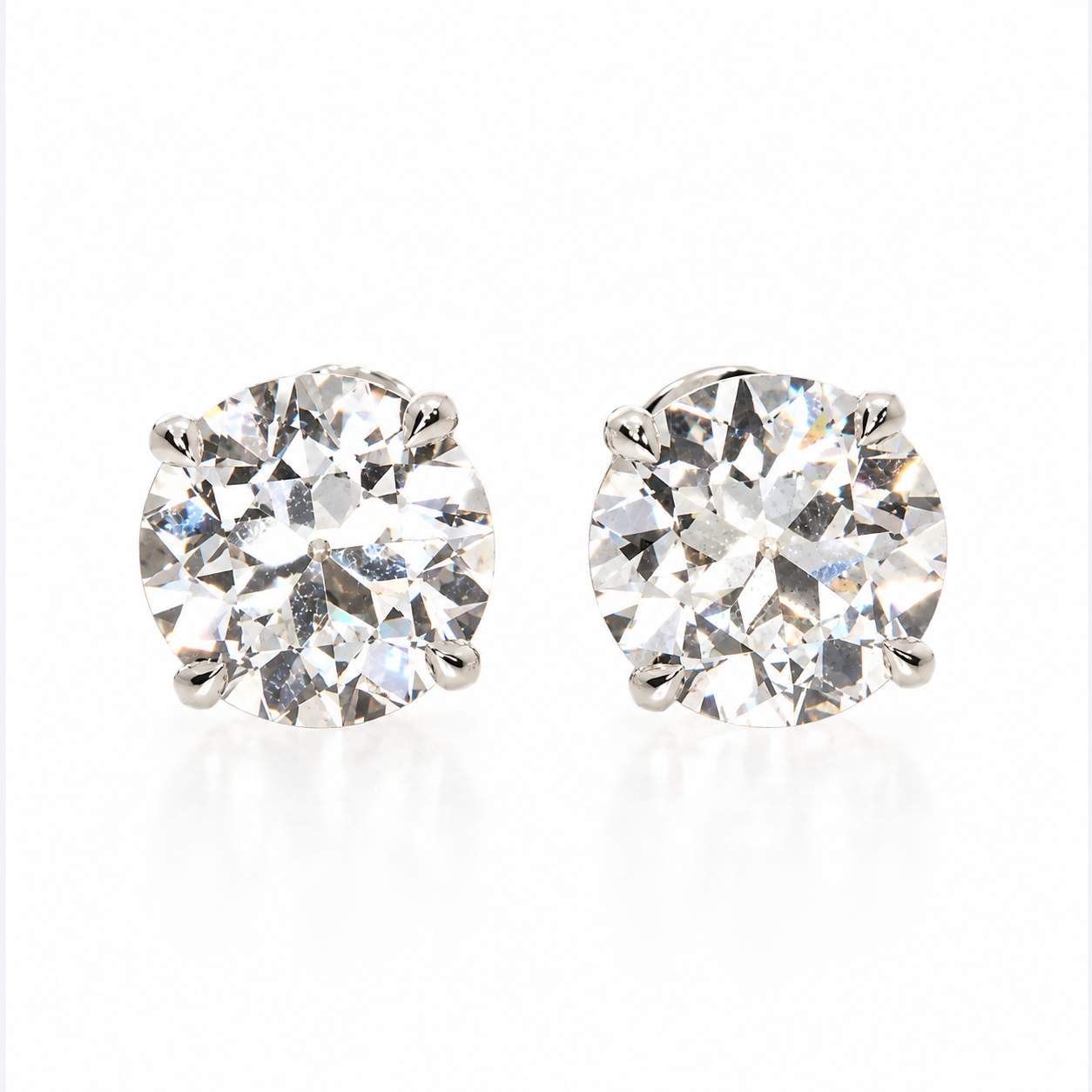 Old Cut Round Earrings