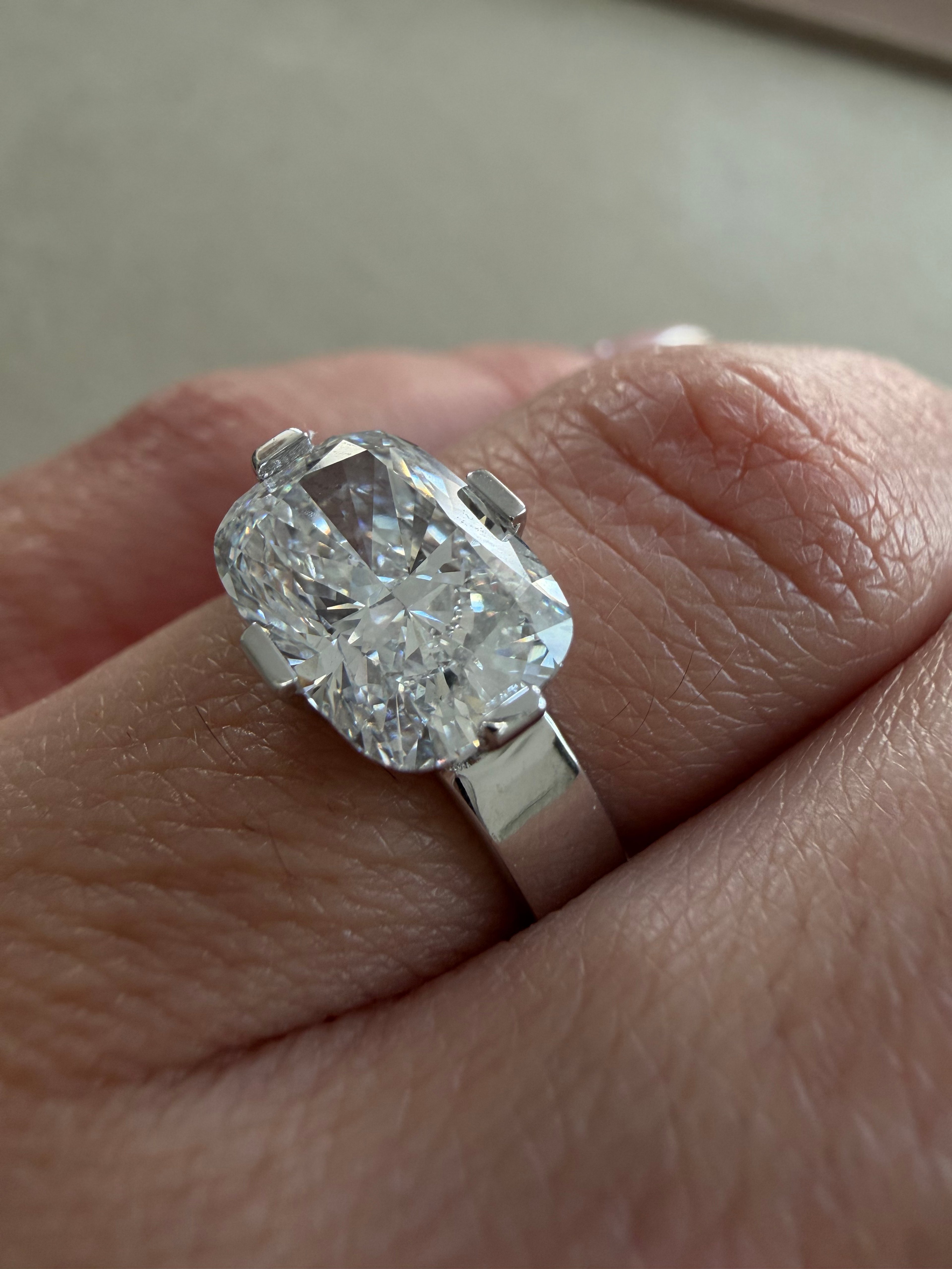 Gallery Cushion Ring