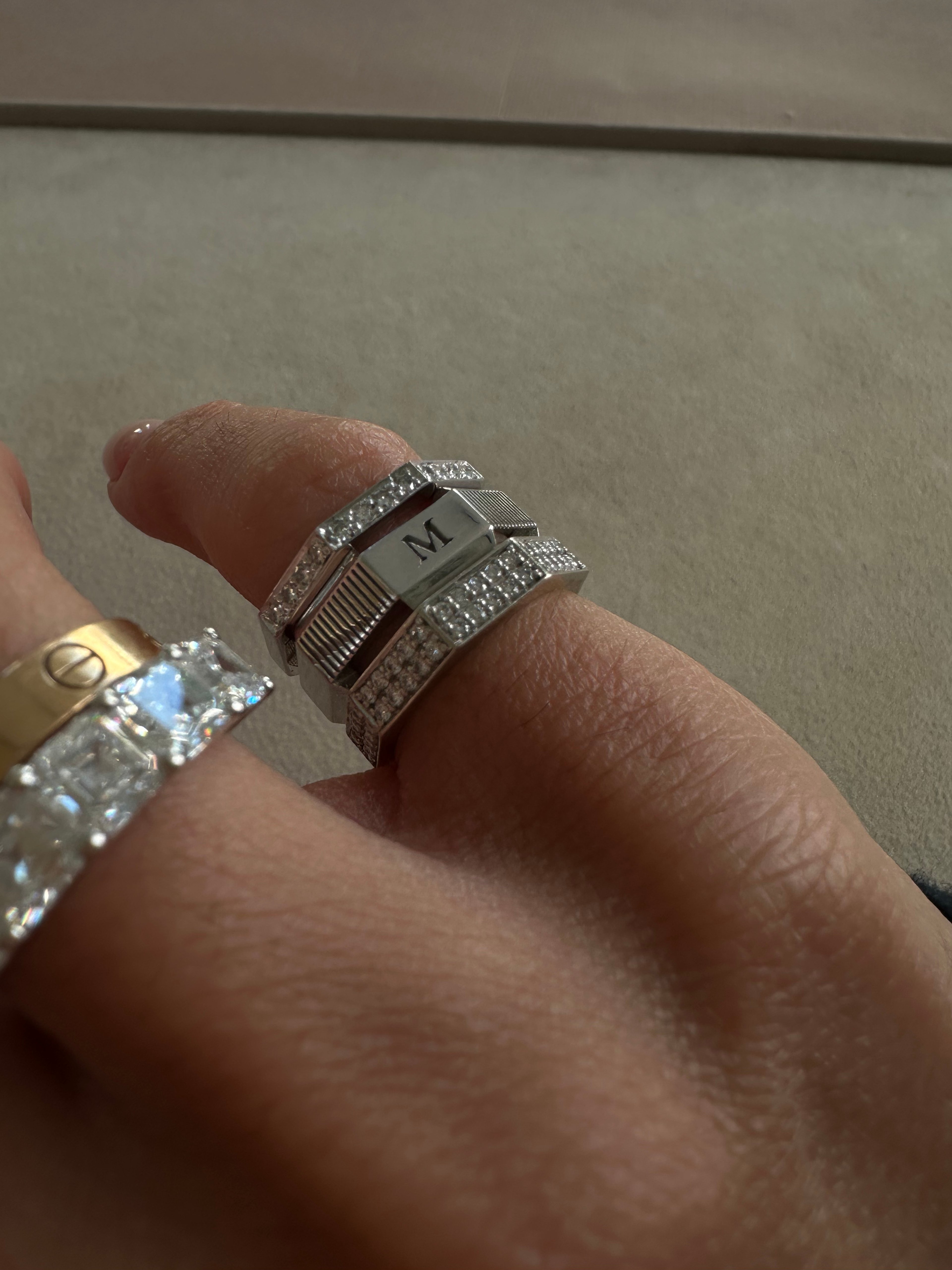Pavé boreg Ring