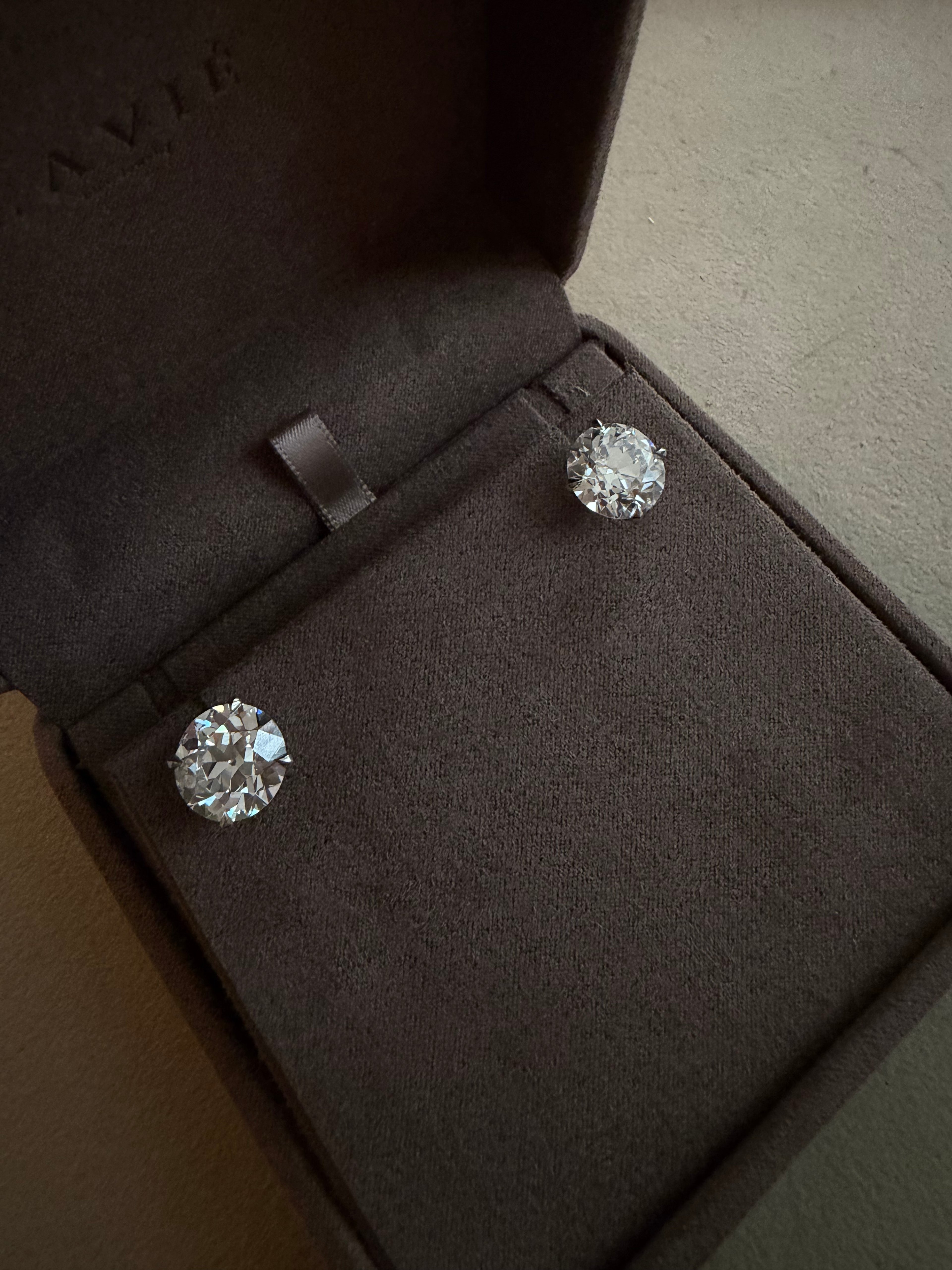 Old Cut Round Earrings