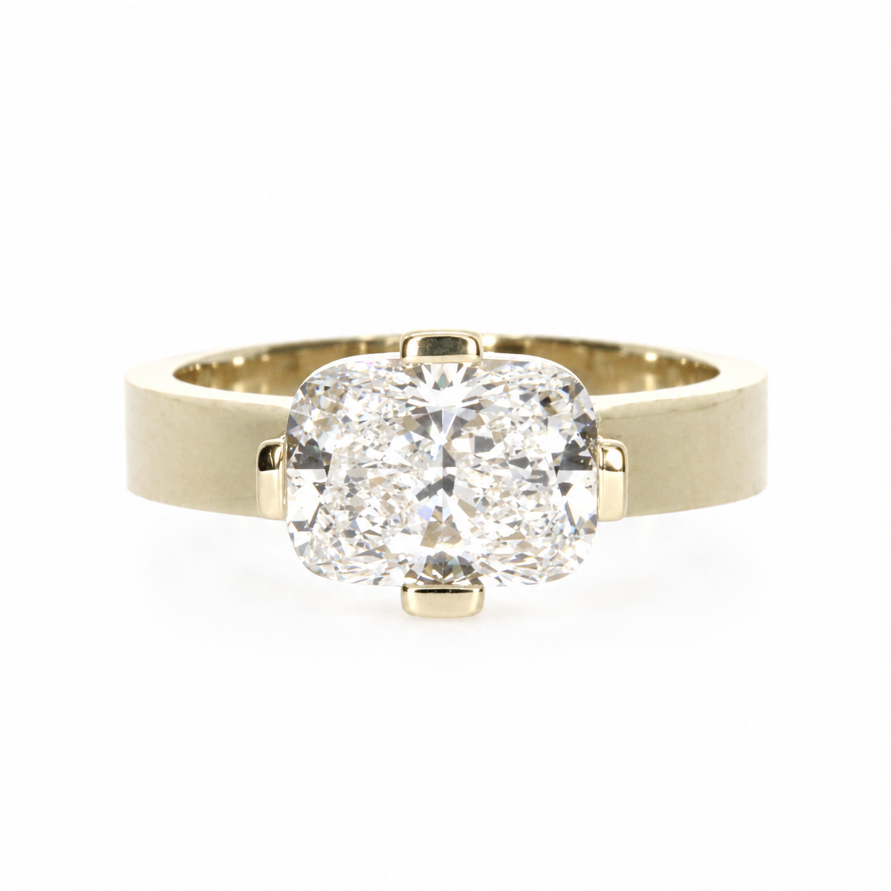 Gallery Cushion Ring