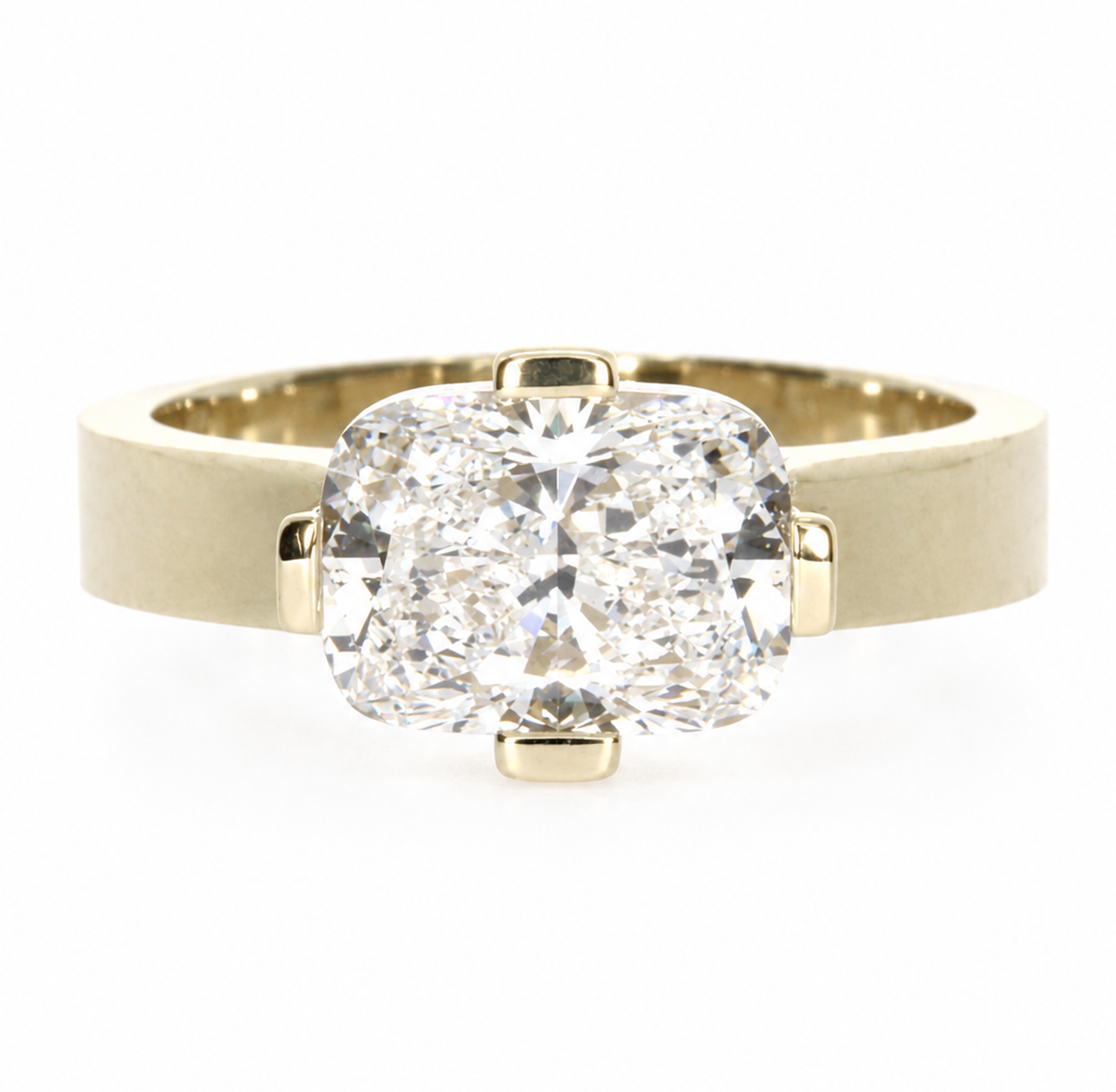 Gallery Cushion Ring