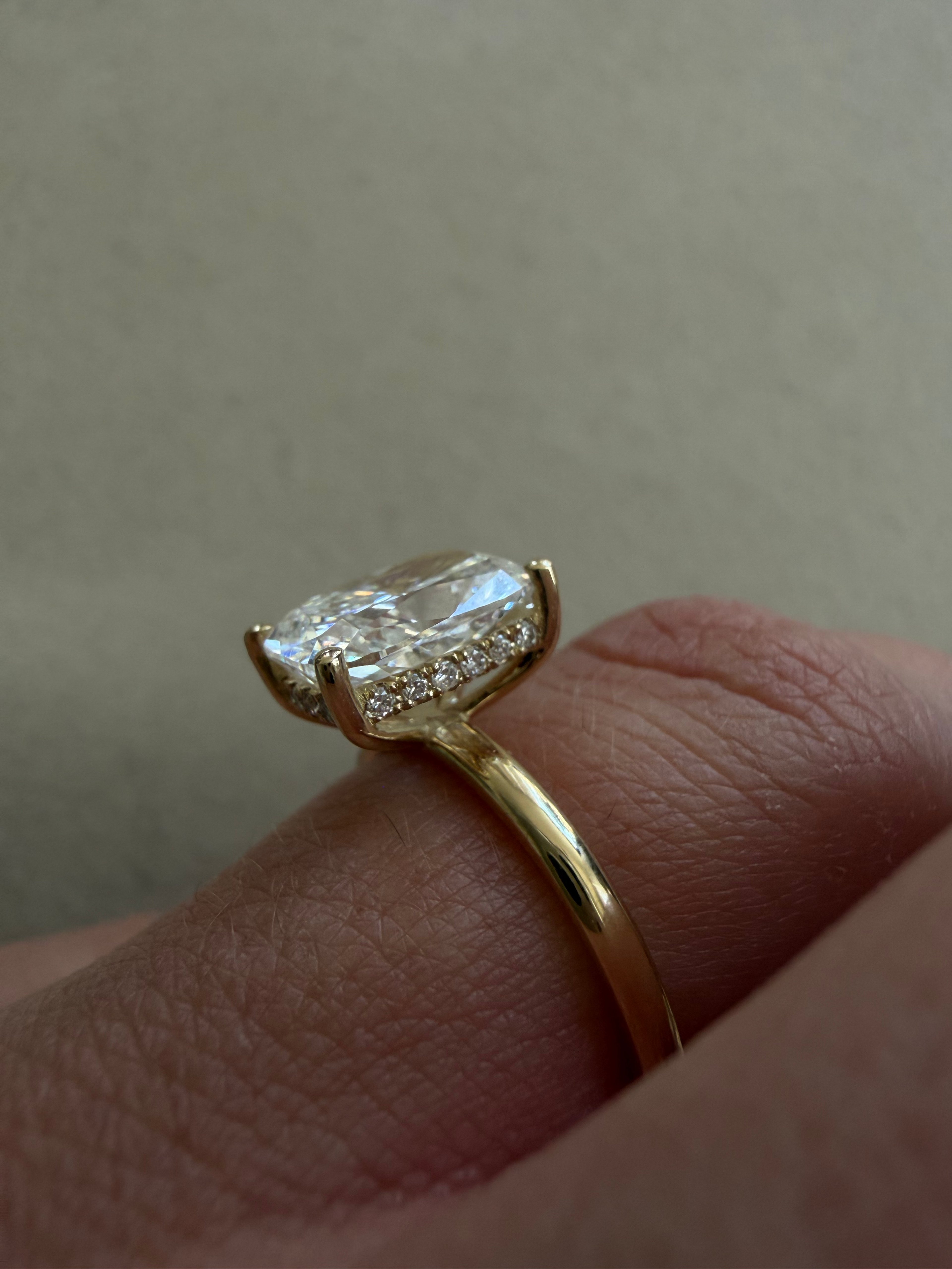 Prong Cushion Ring