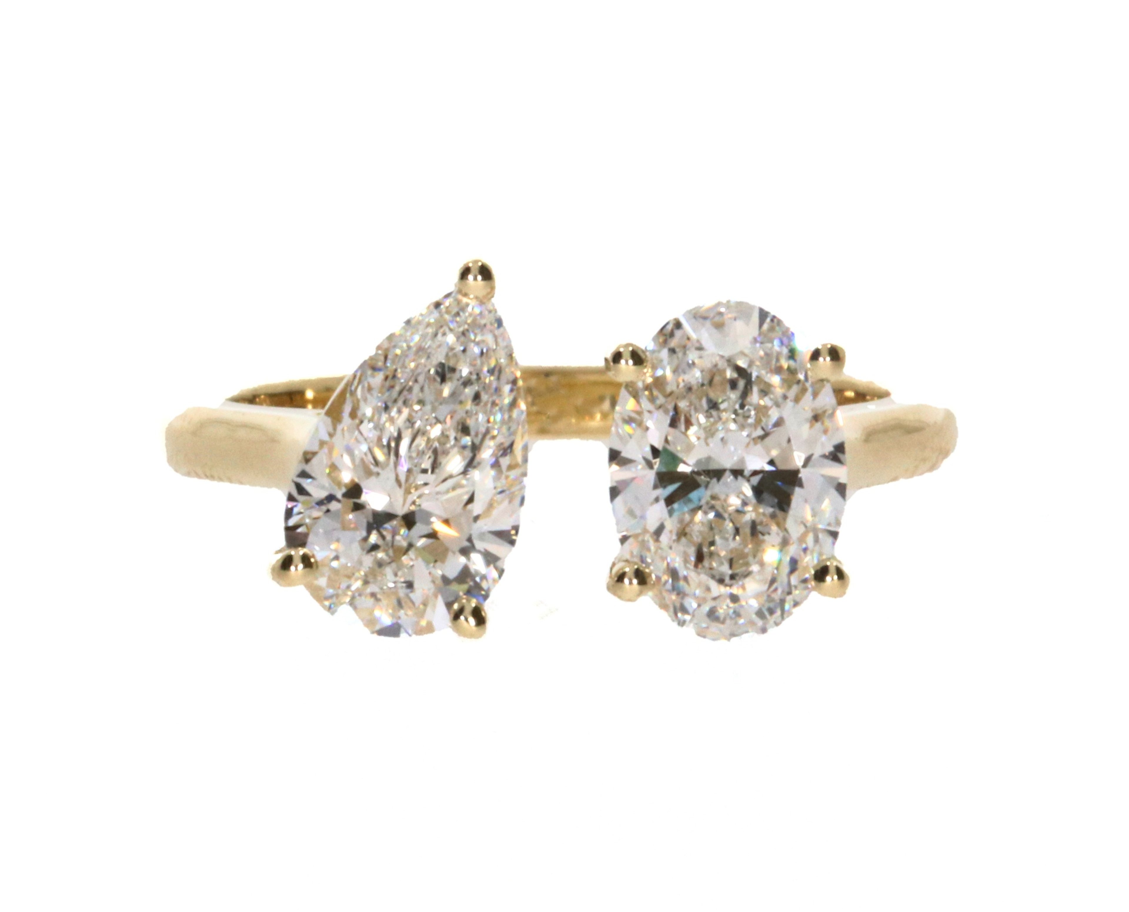 Open Pear & Oval Ring