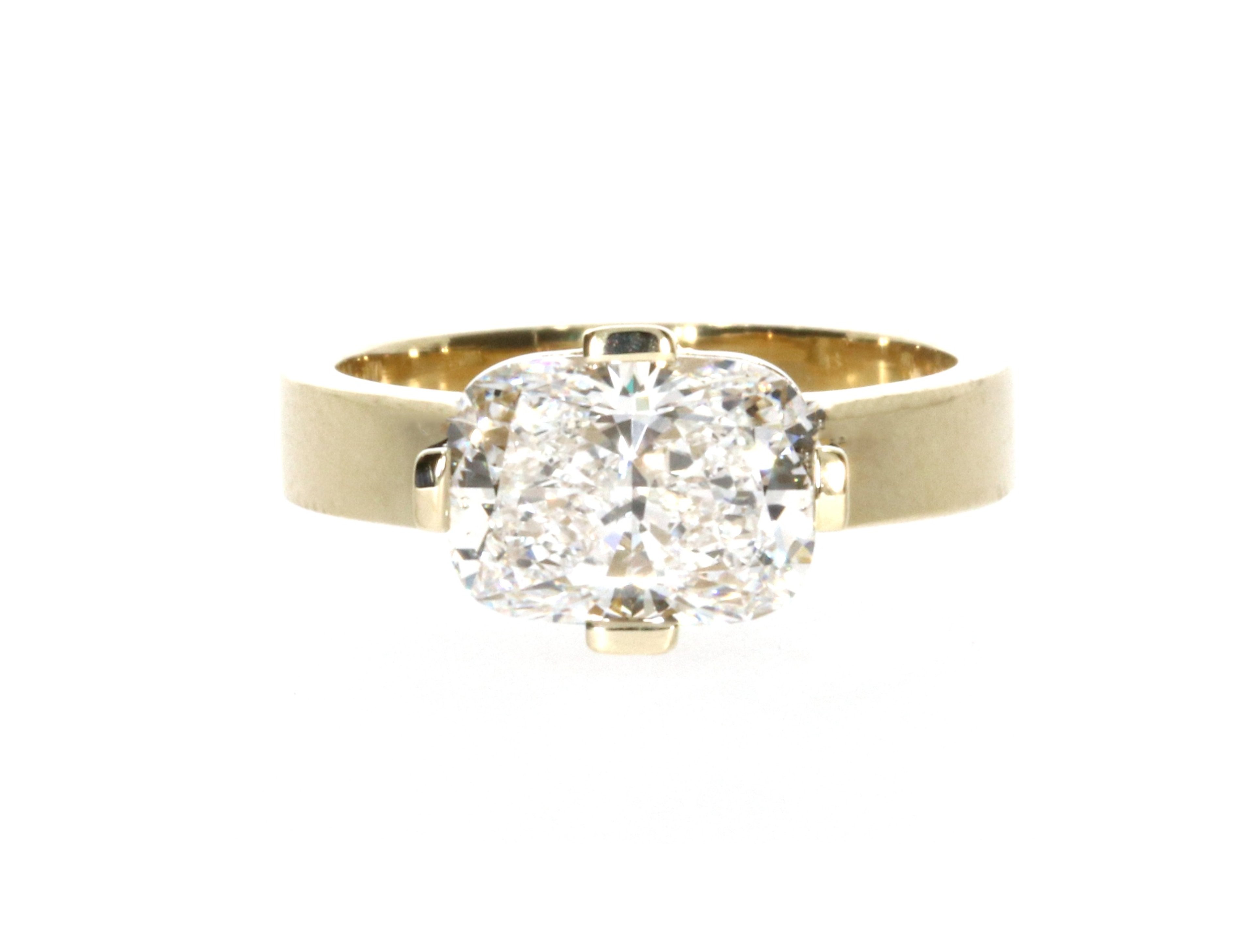 Gallery Cushion Ring