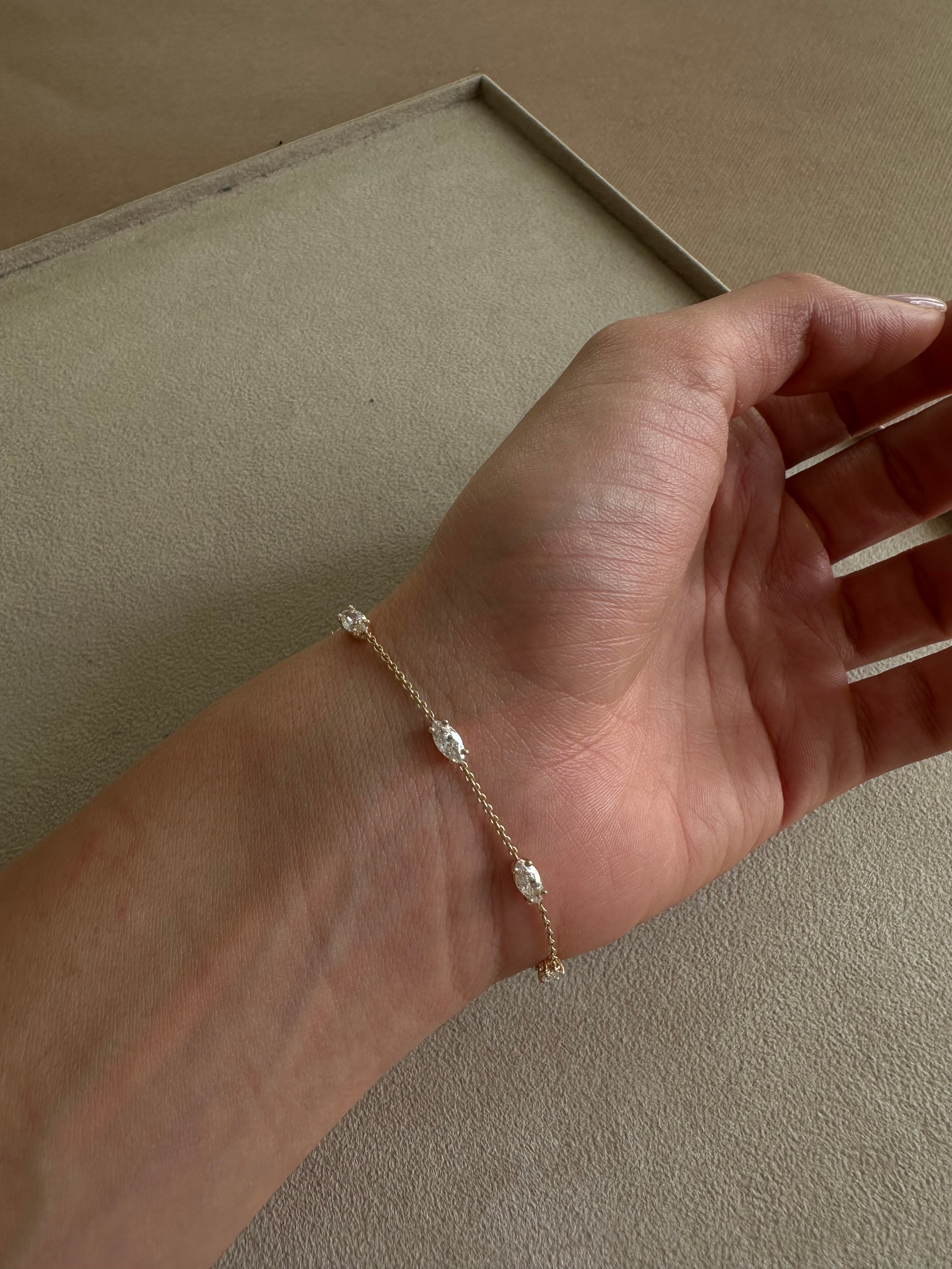 Marquise Station Bracelet