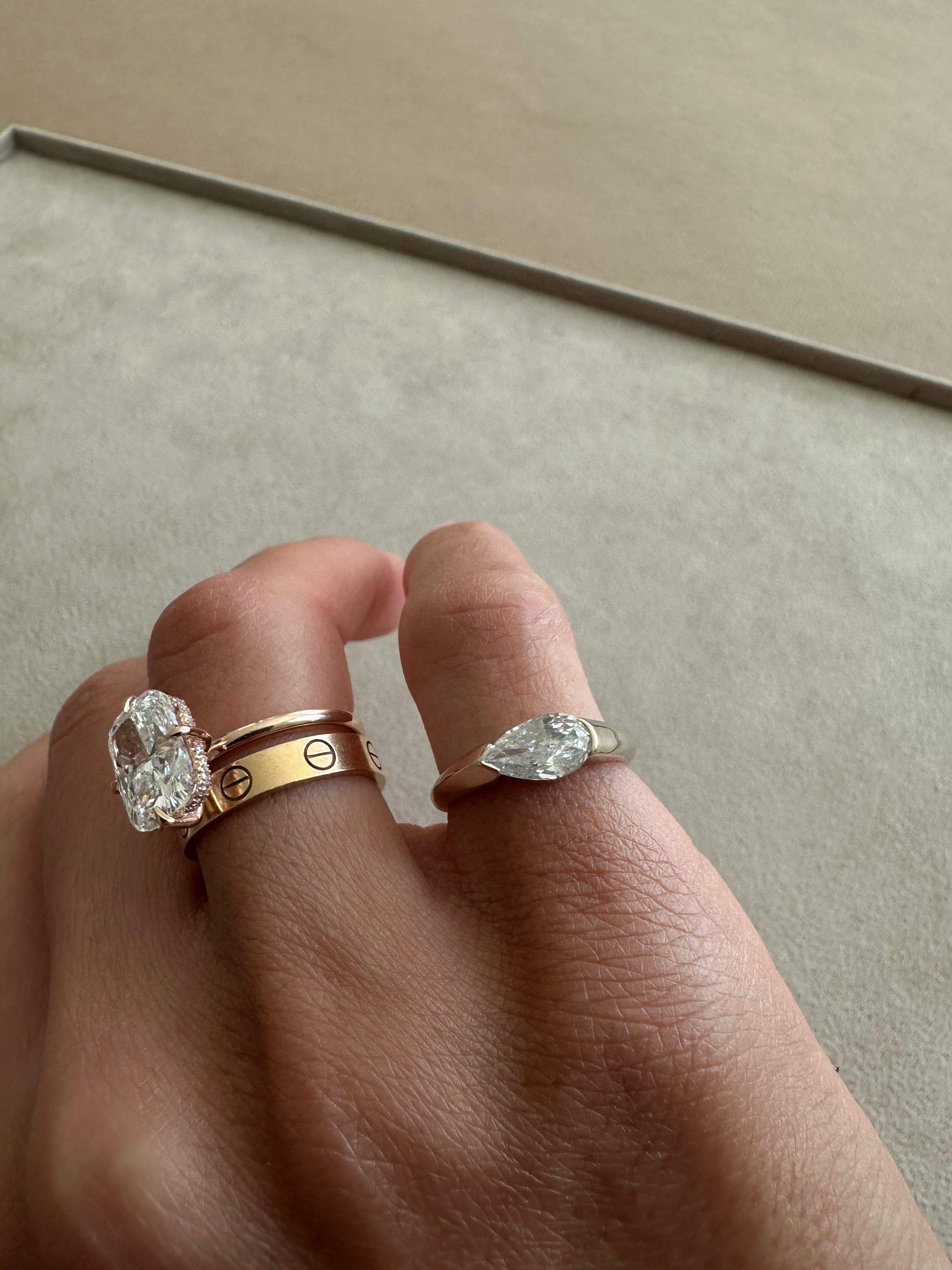 East-West Pear Ring