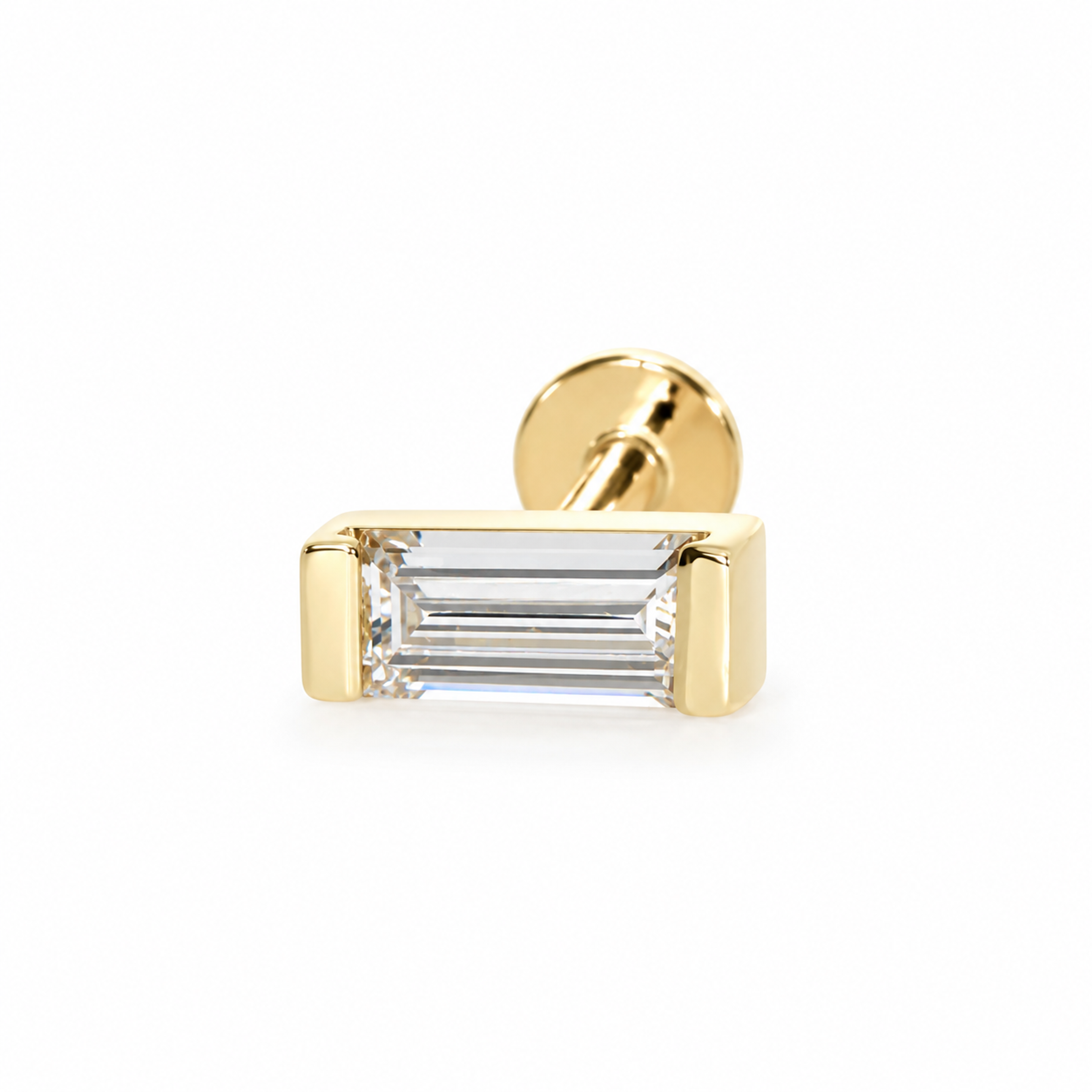 Baguette Piercing Stud