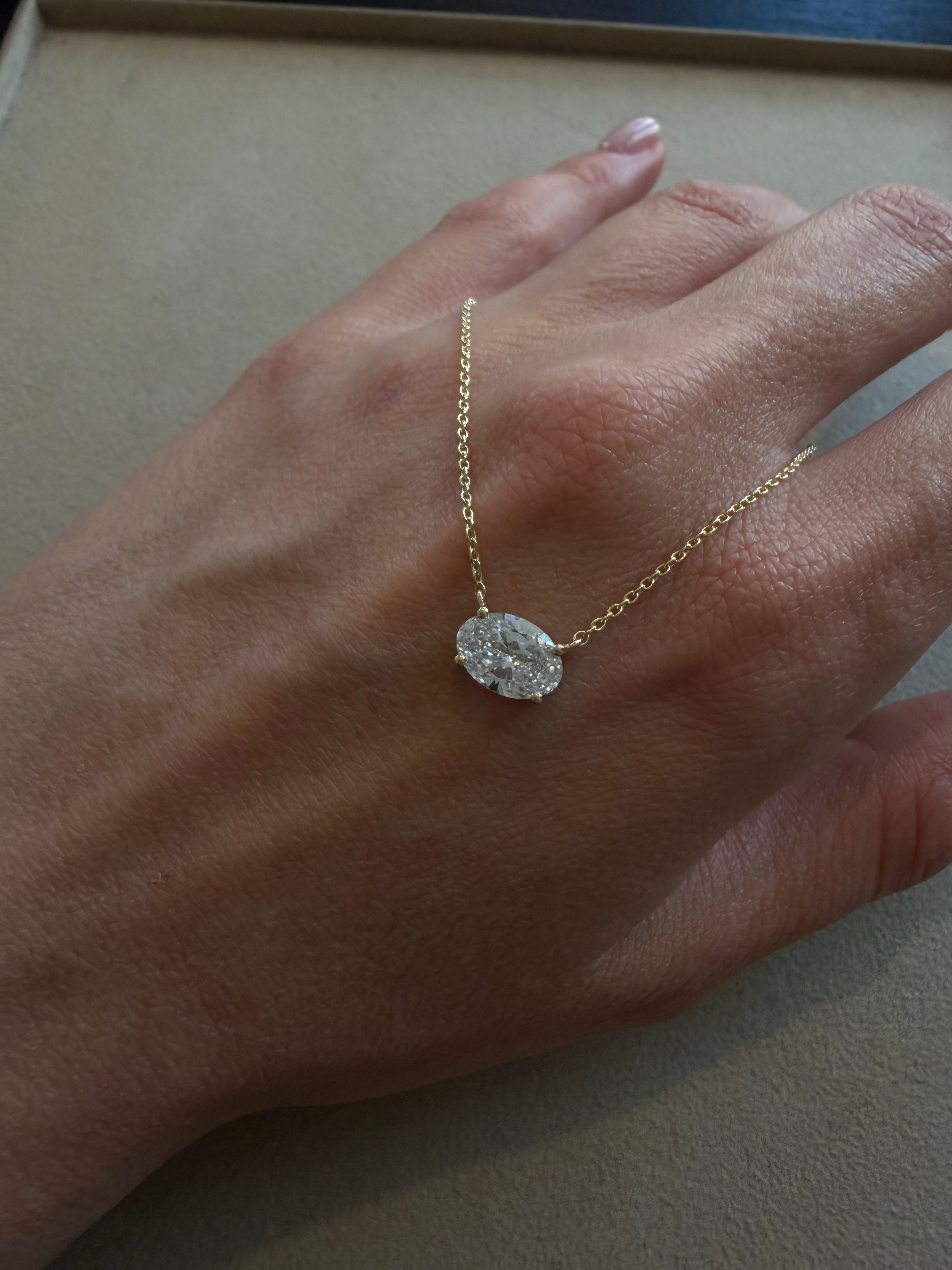 East-West Oval Necklace