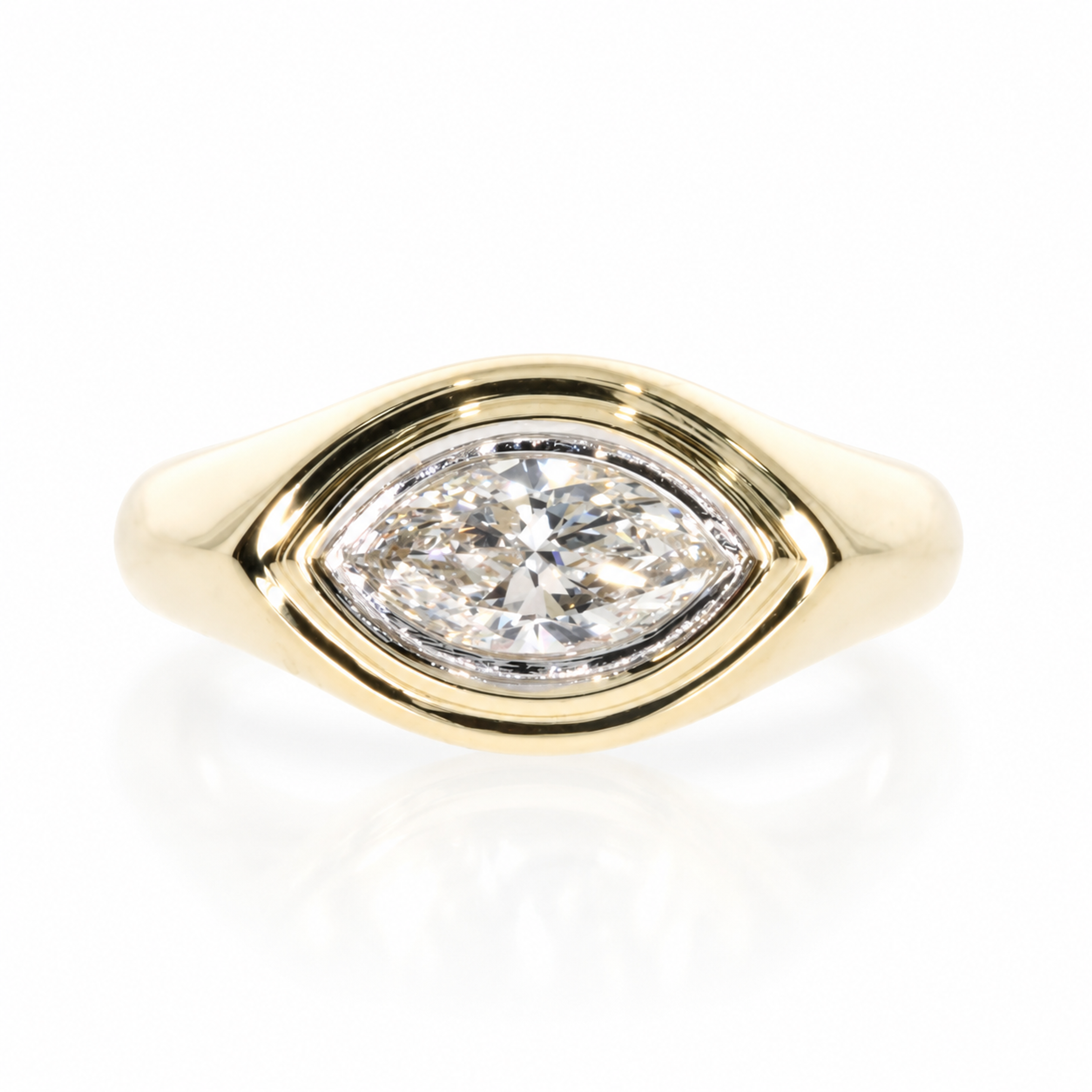 Marquise Contour Ring