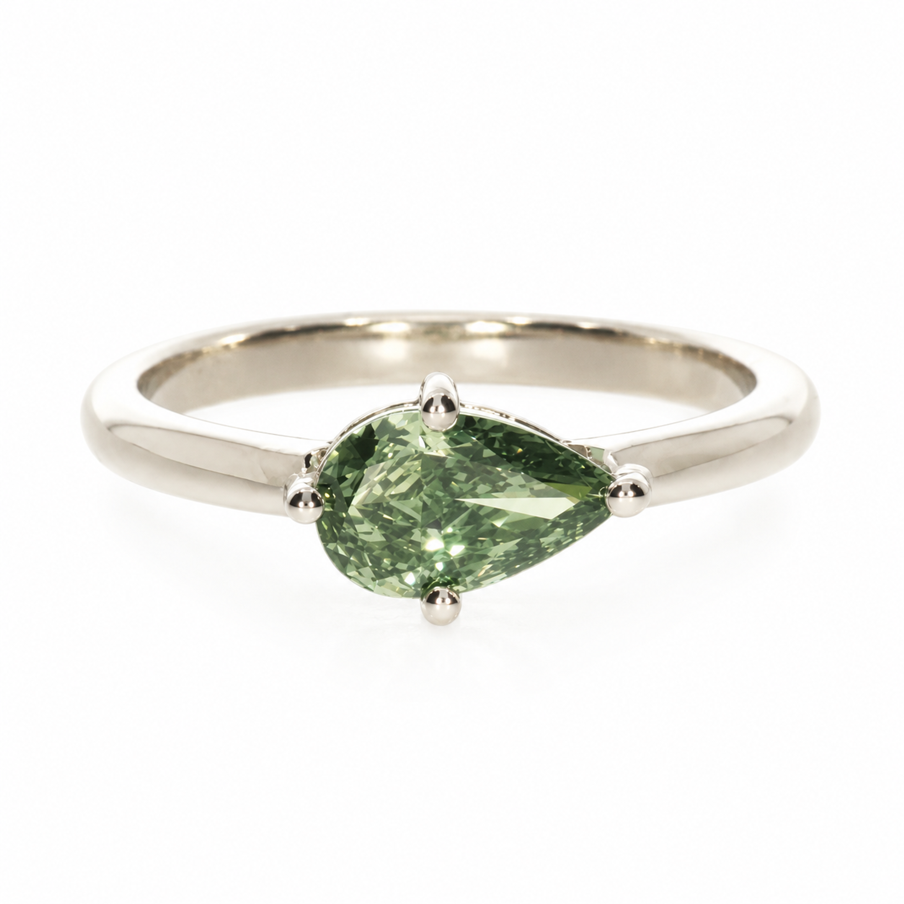Green Pear East-West Ring