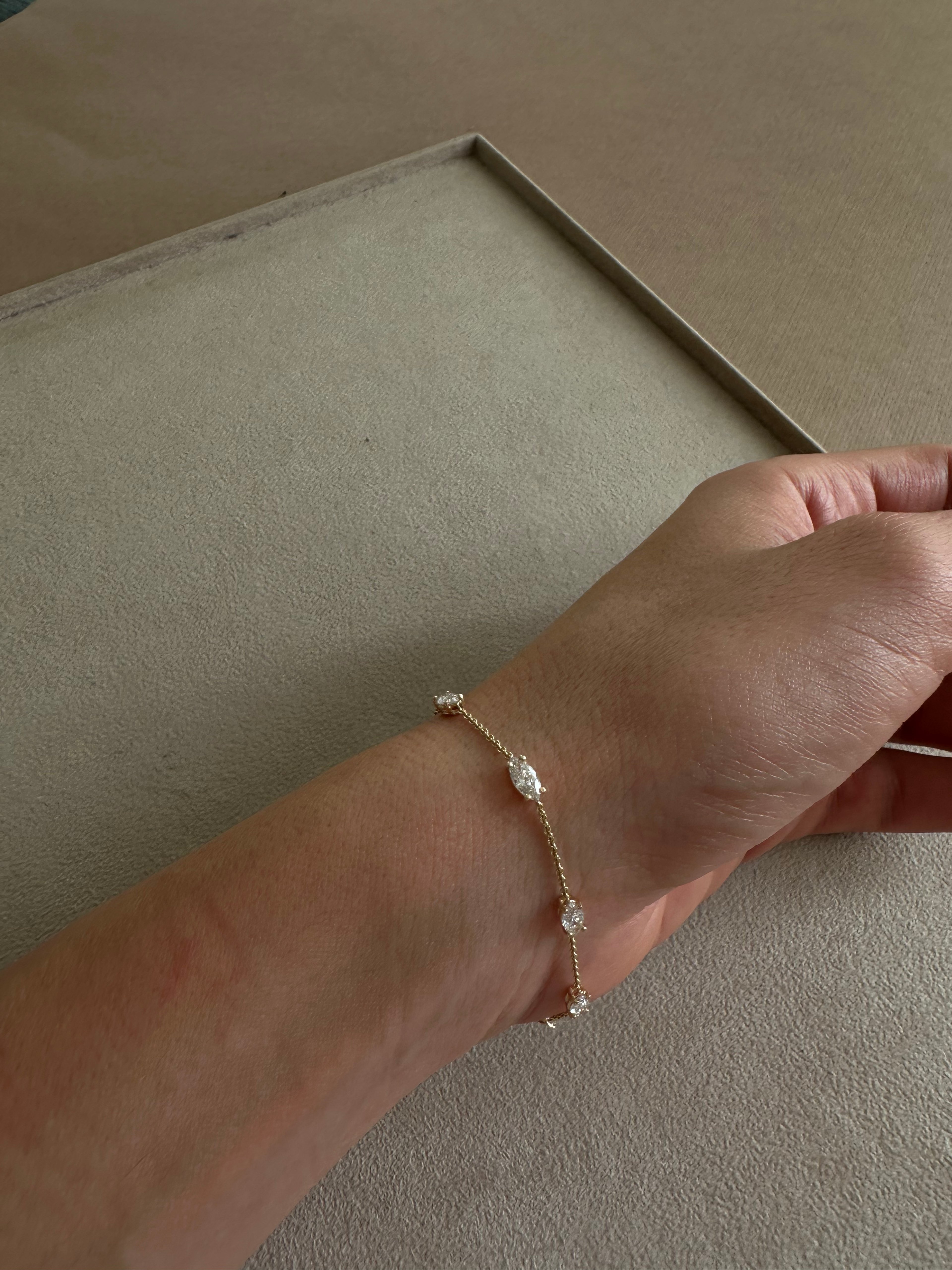 Marquise Station Bracelet