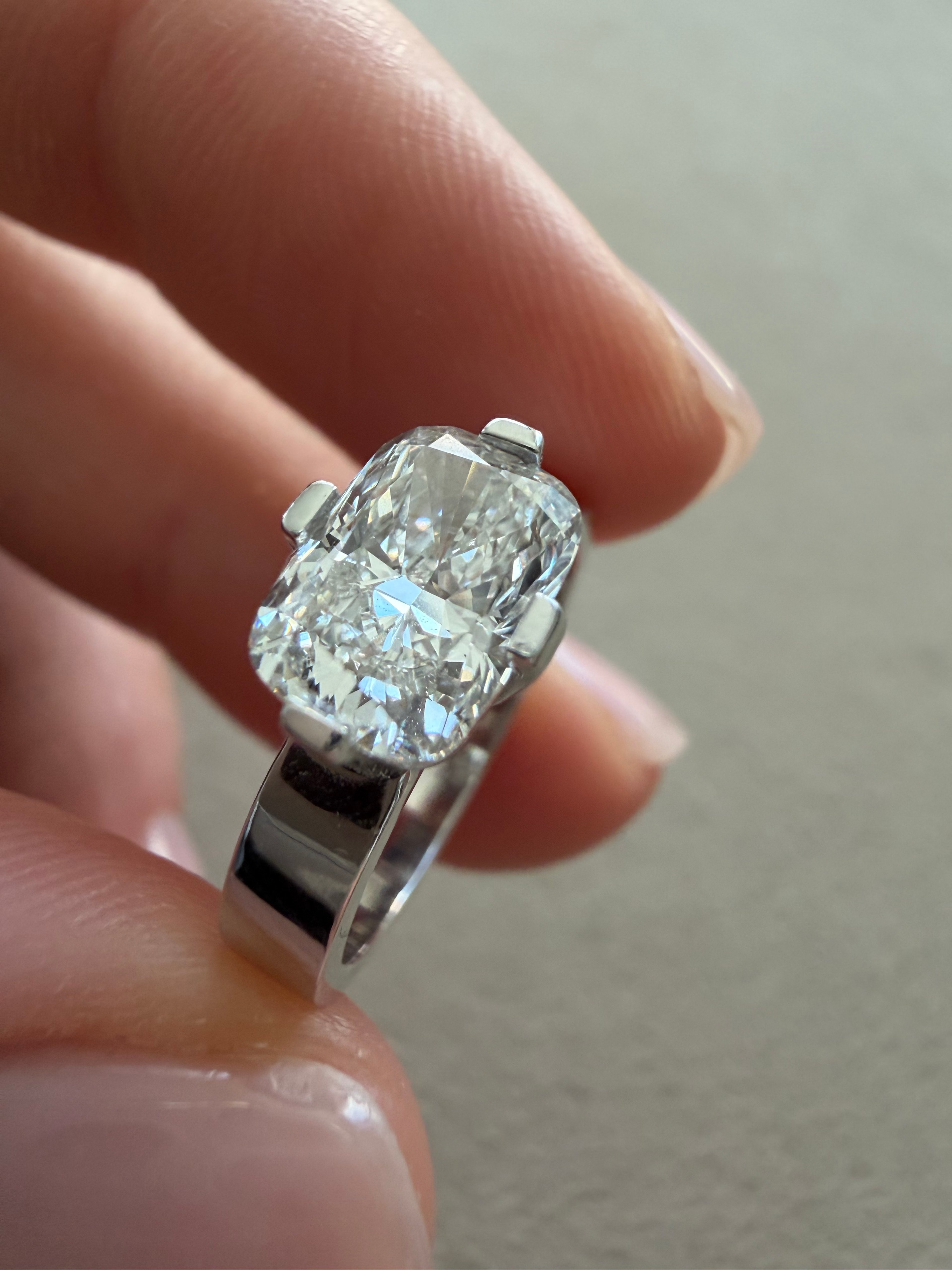 Gallery Cushion Ring
