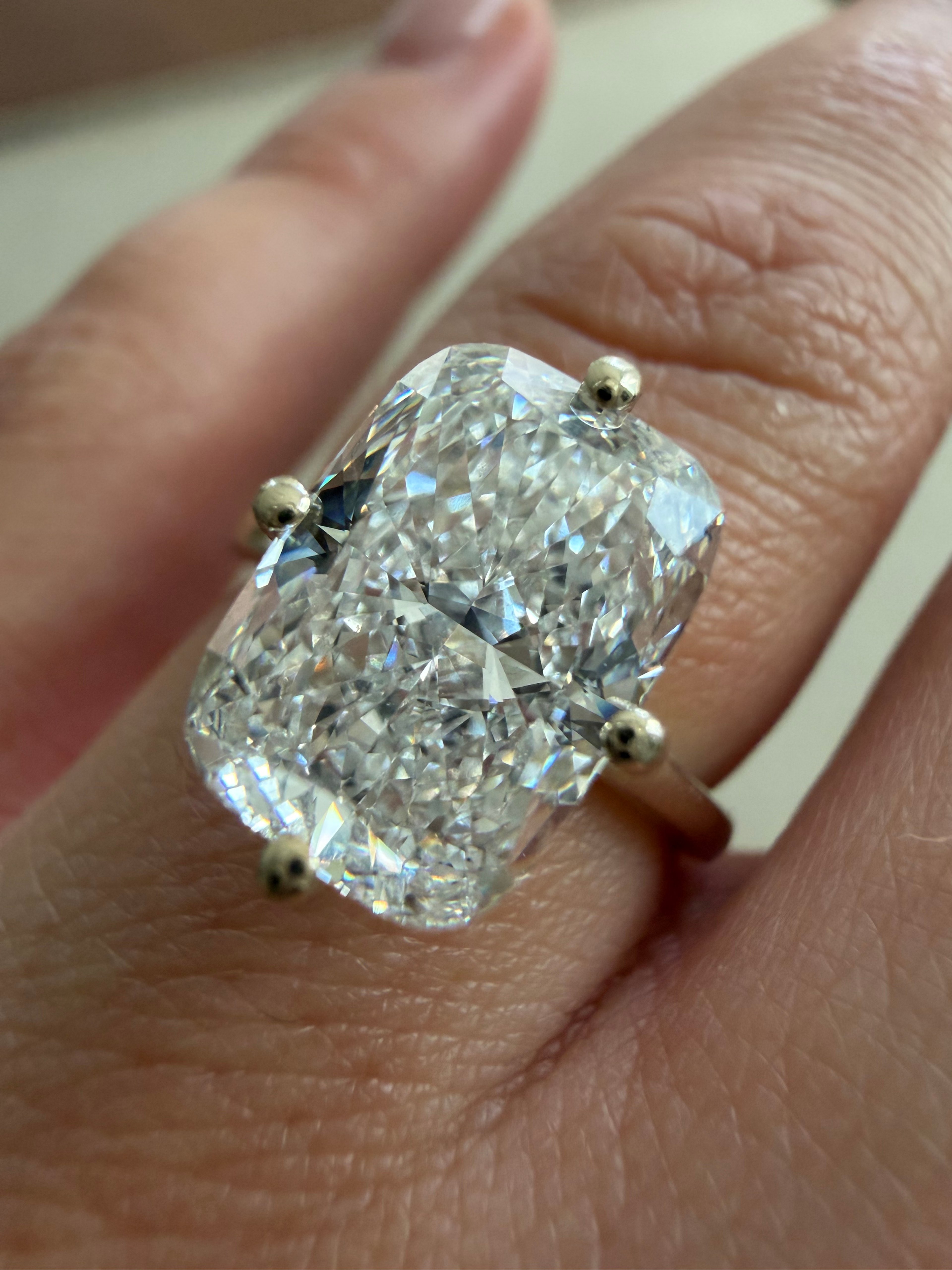 Cushion Prong Plus Ring