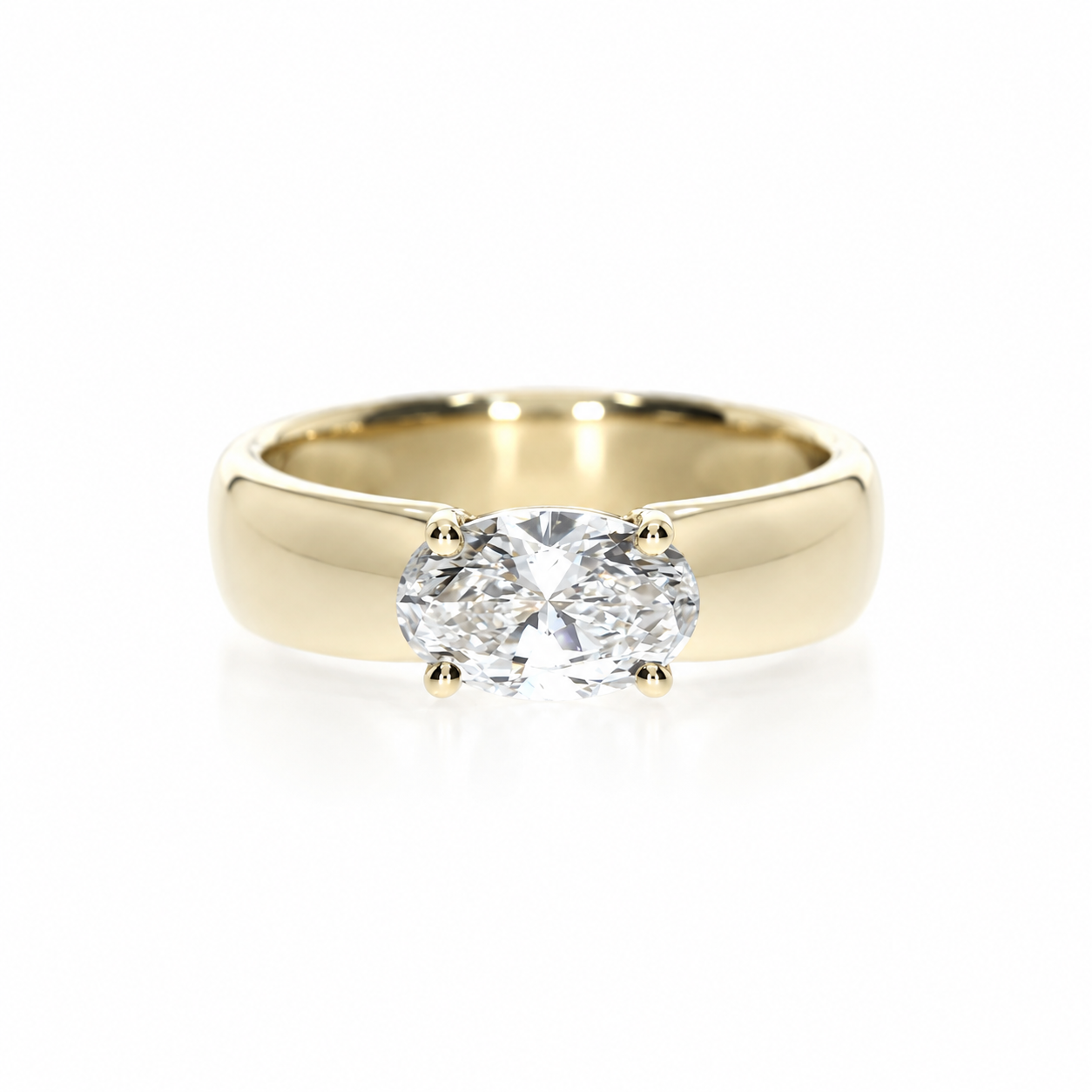 East-West Oval Signet Ring