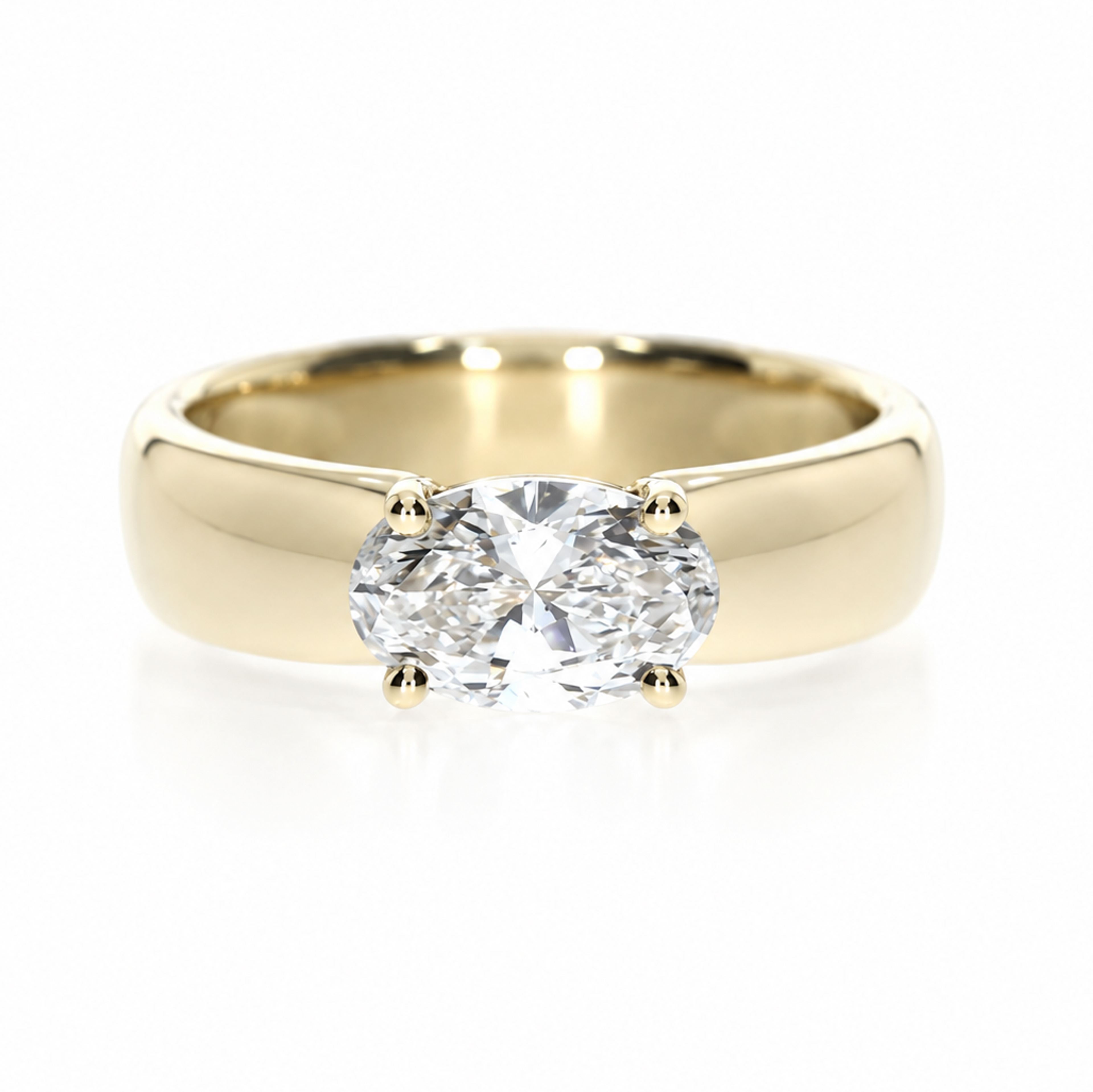 East-West Oval Signet Ring