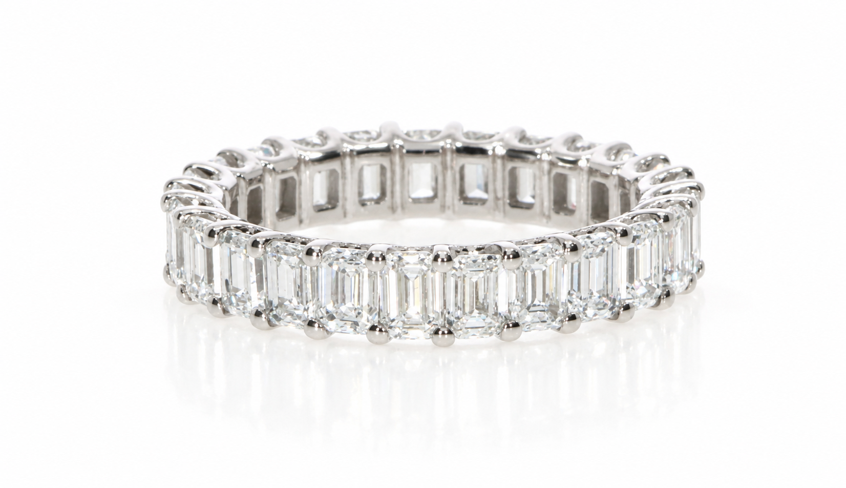 Emerald Full Eternity Band