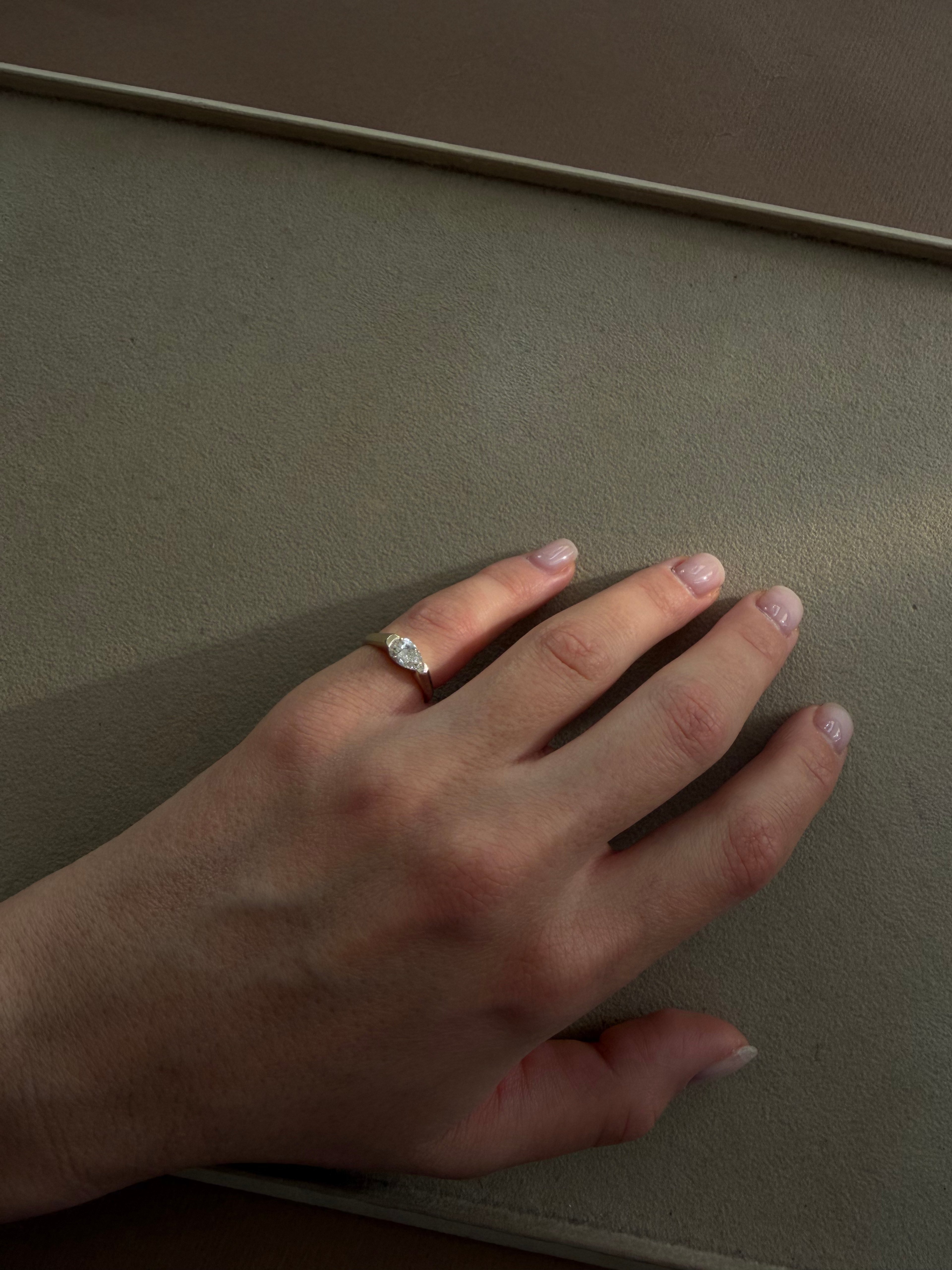 East-West Pear Ring
