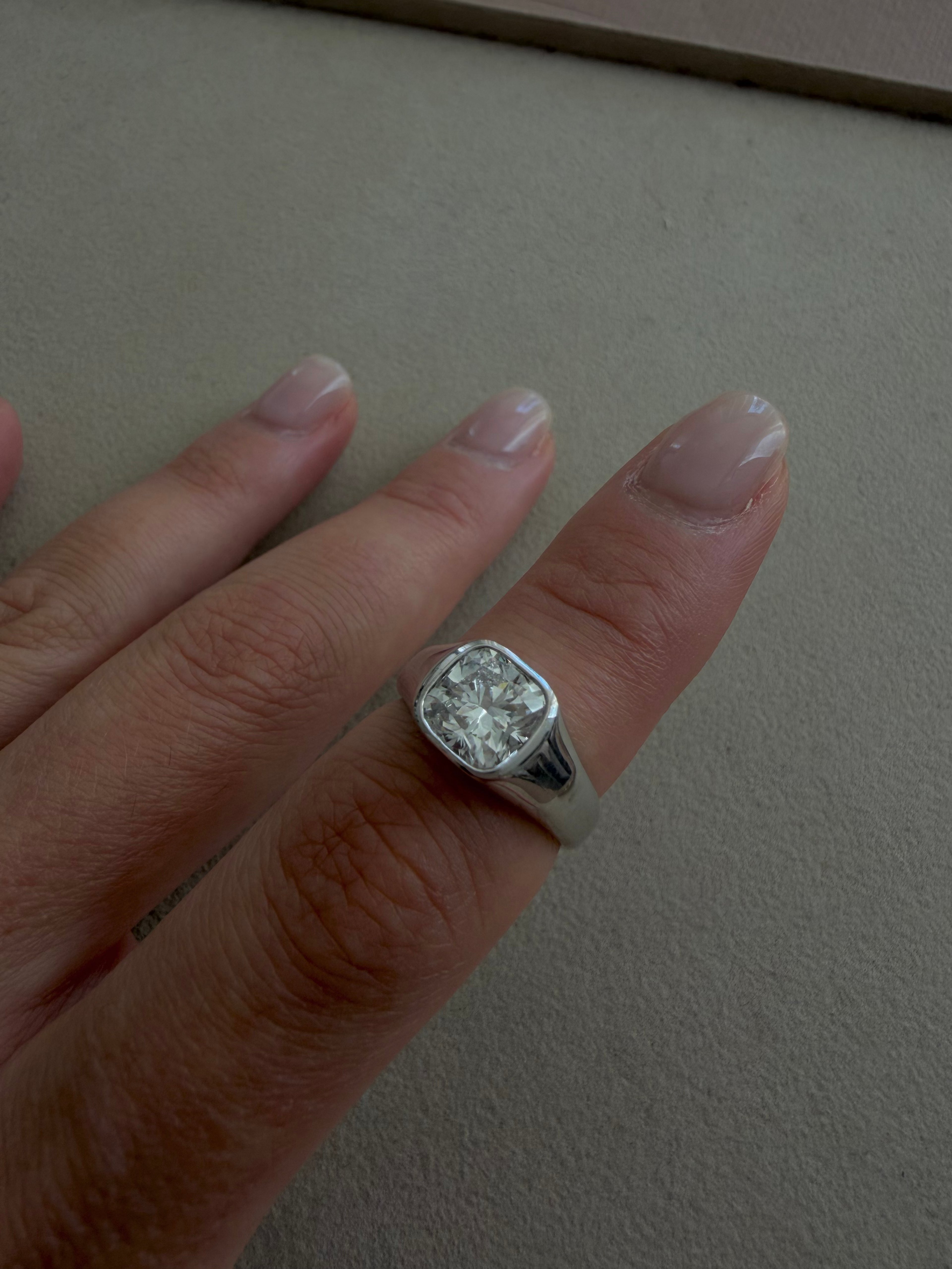 Bold Square Cushion Ring
