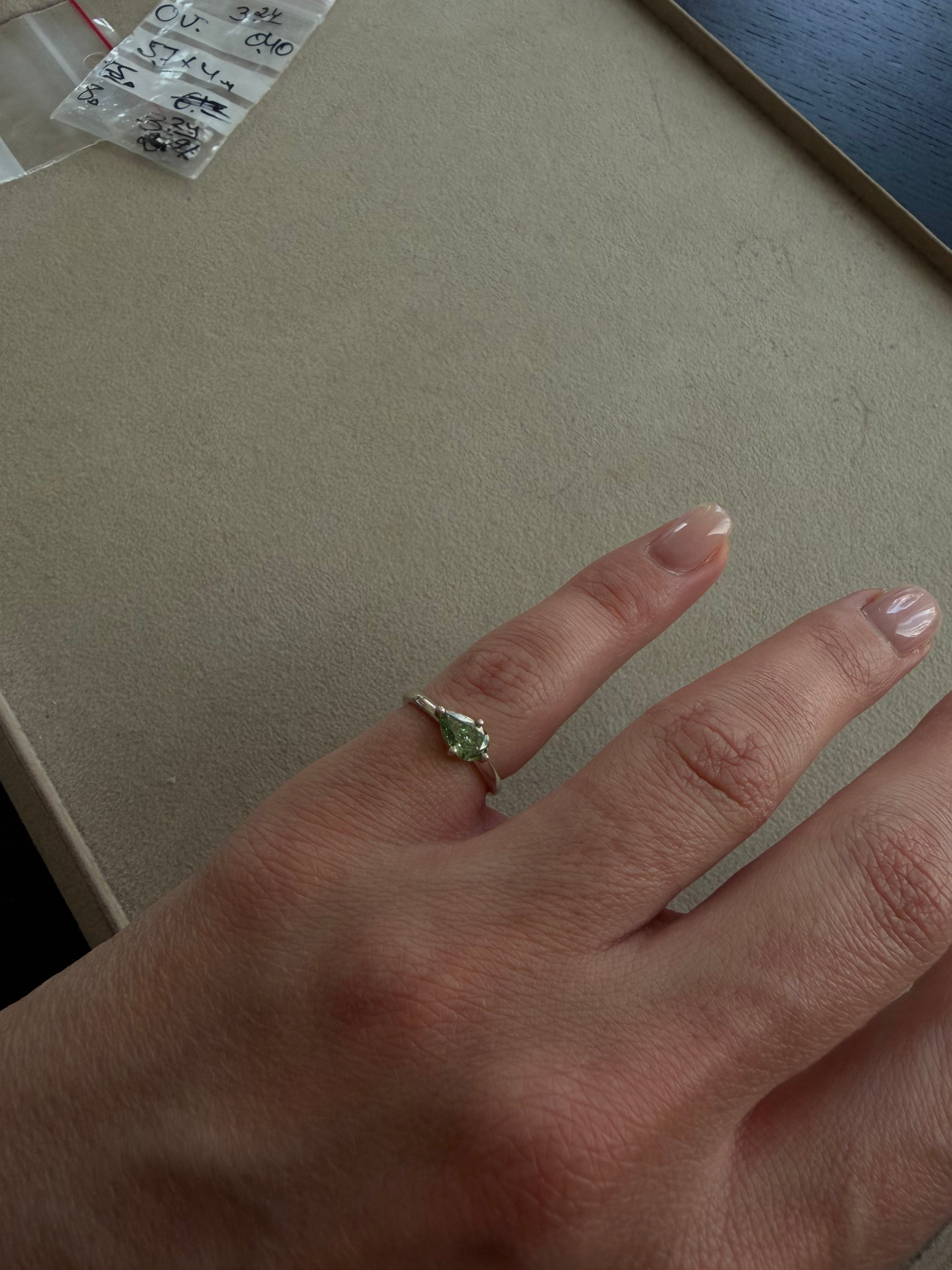 Green Pear East-West Ring