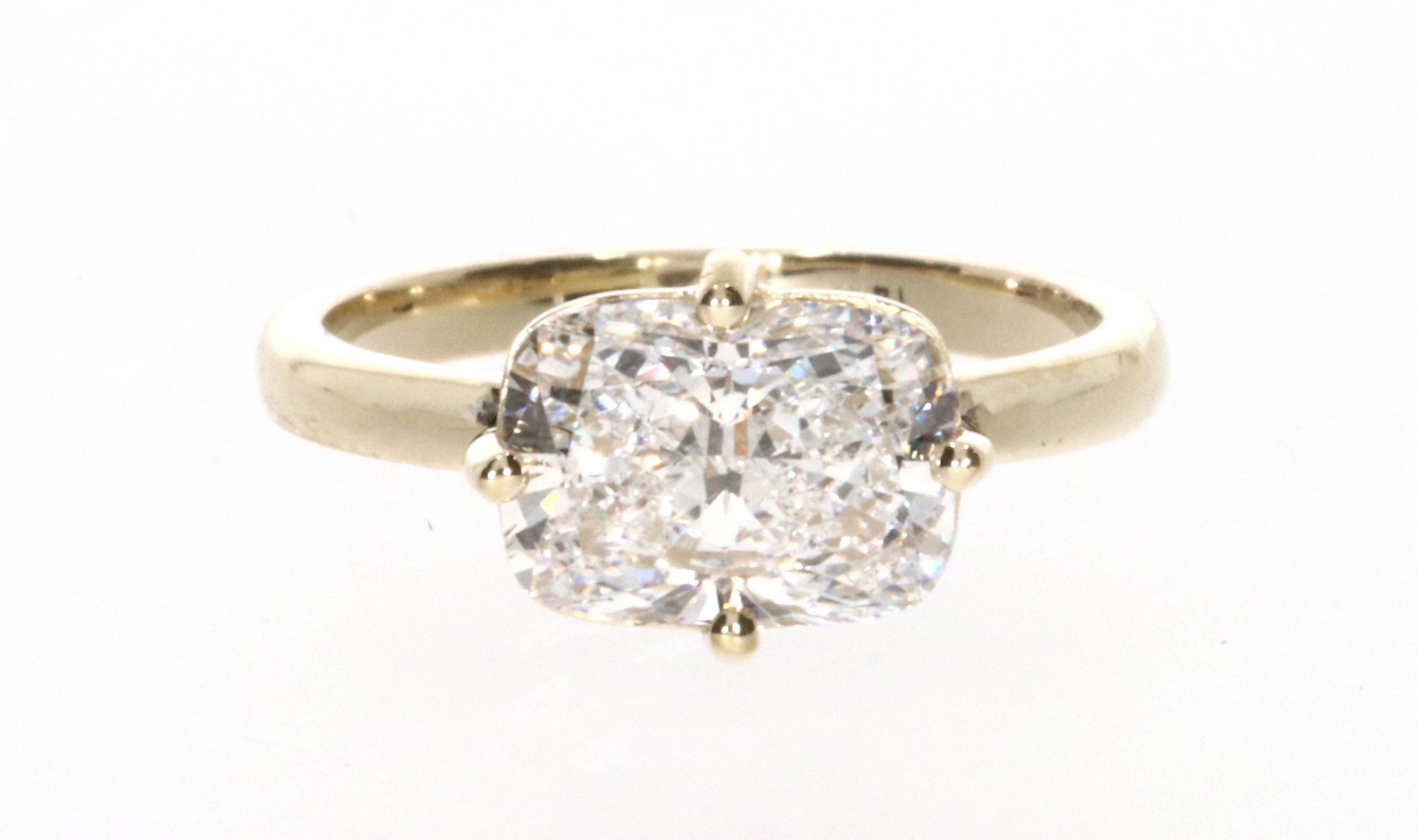 East-West Elongated Cushion Ring