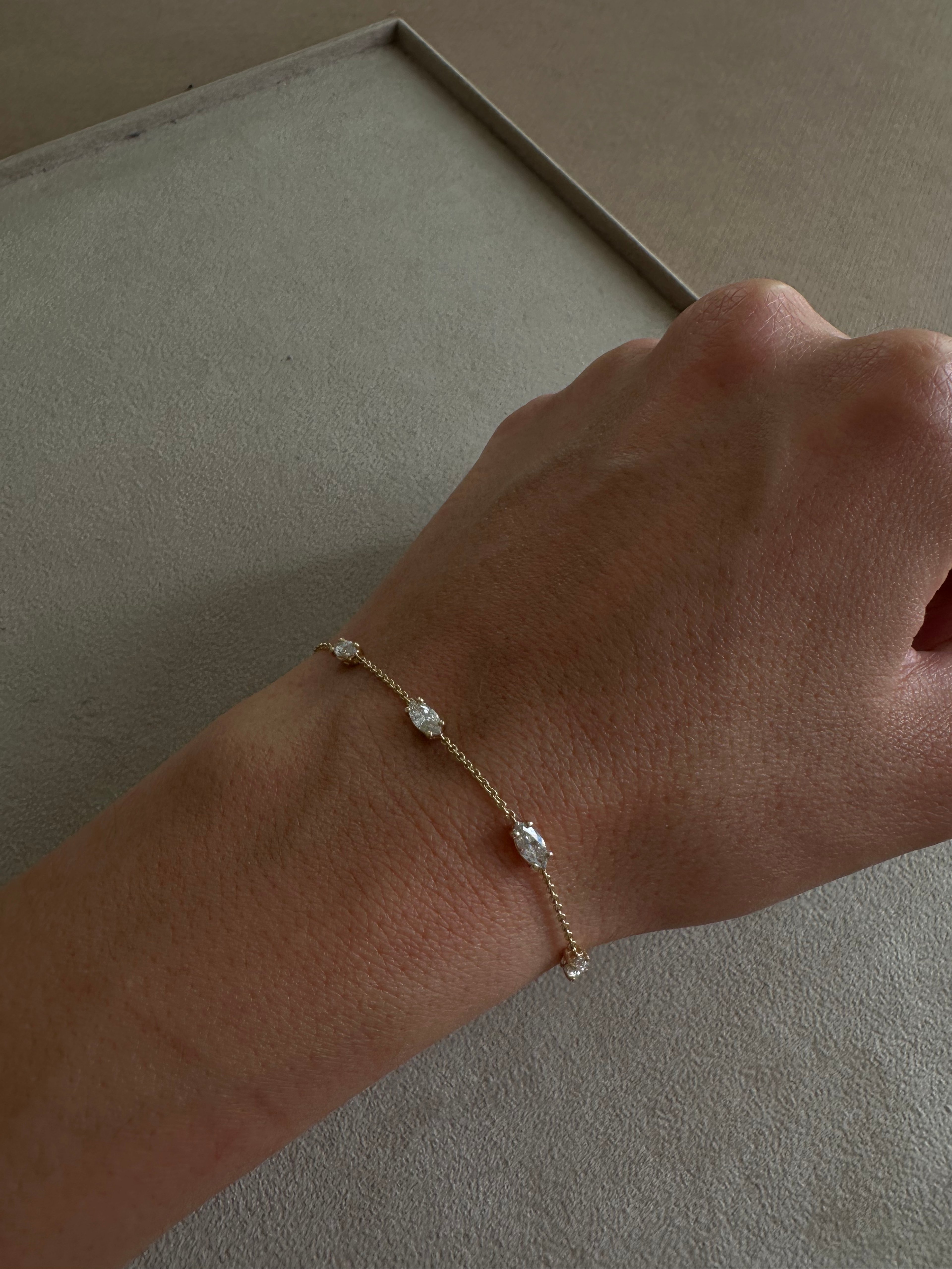 Marquise Station Bracelet